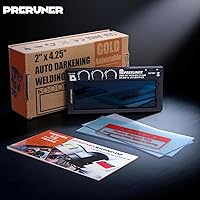 Vista 6 de Serie de tonos ajustables Lente de soldadura con oscurecimiento automático de rango HD 5-13 (9 tonos en 1) 2" x 4 1/4" x 0.33" Sin