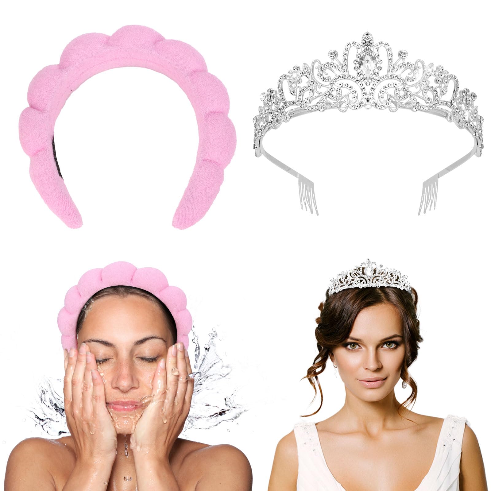 Amazon.com : CIEHER Sponge Headband for Washing Face  display picture 1