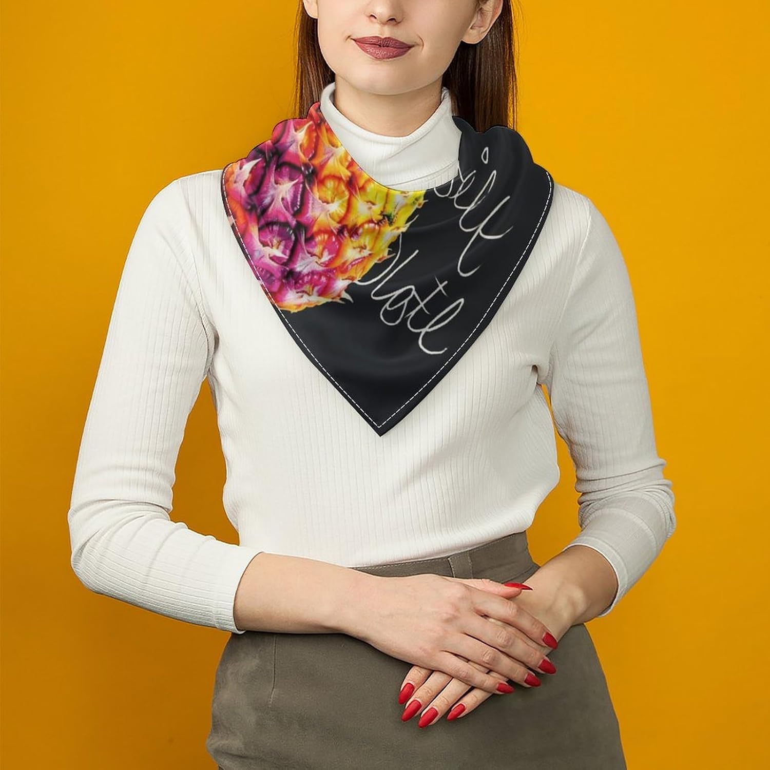 Square Silk Bandanas Extra Soft Neck Wraps Headscarf for Men Women image 5