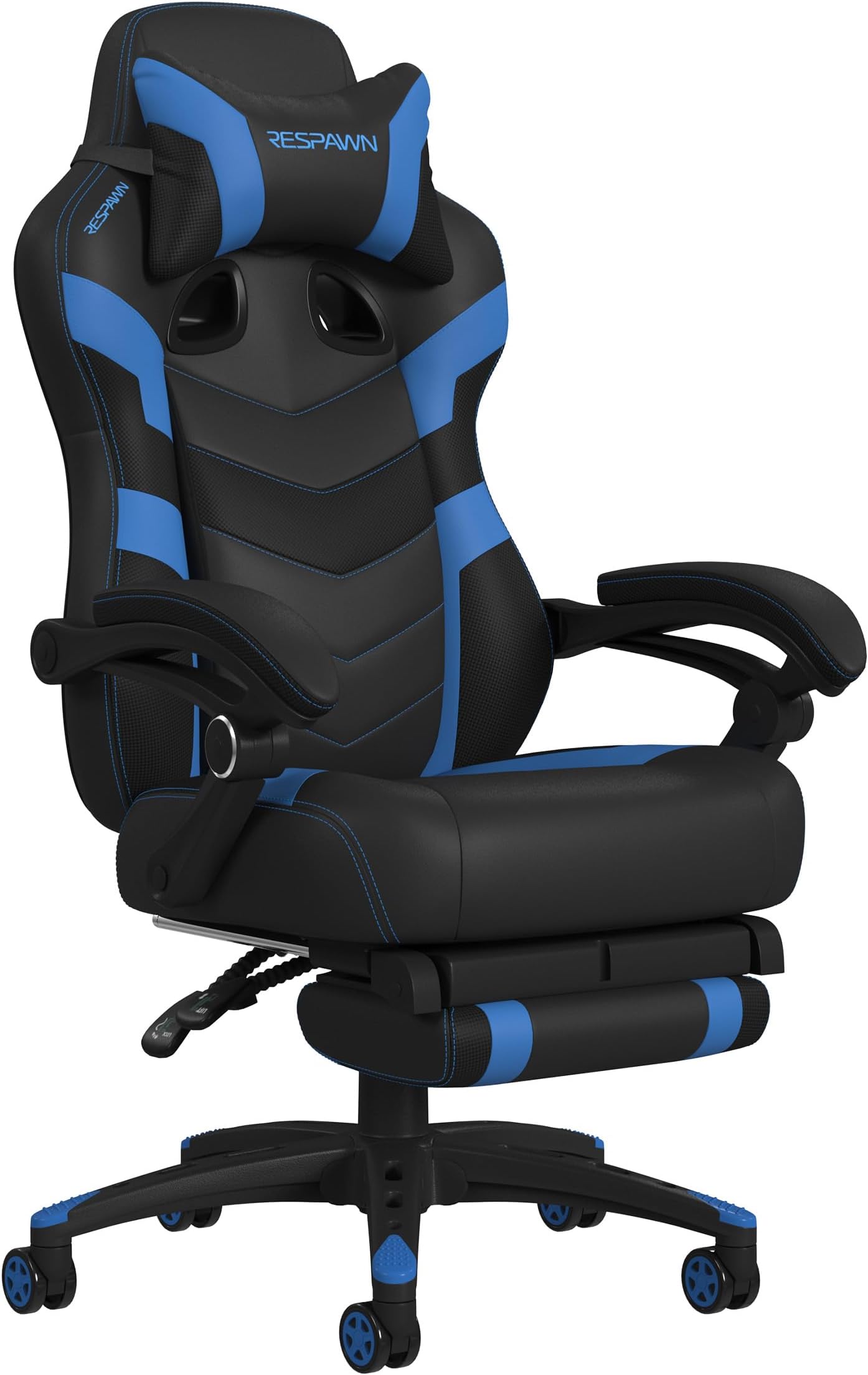 110 Pro Ergonomic Gaming Chair with Footrest and Recline | Ergonomic office chair comfort with footrest, lumbar support & 155° recline for work, gaming and relaxing.