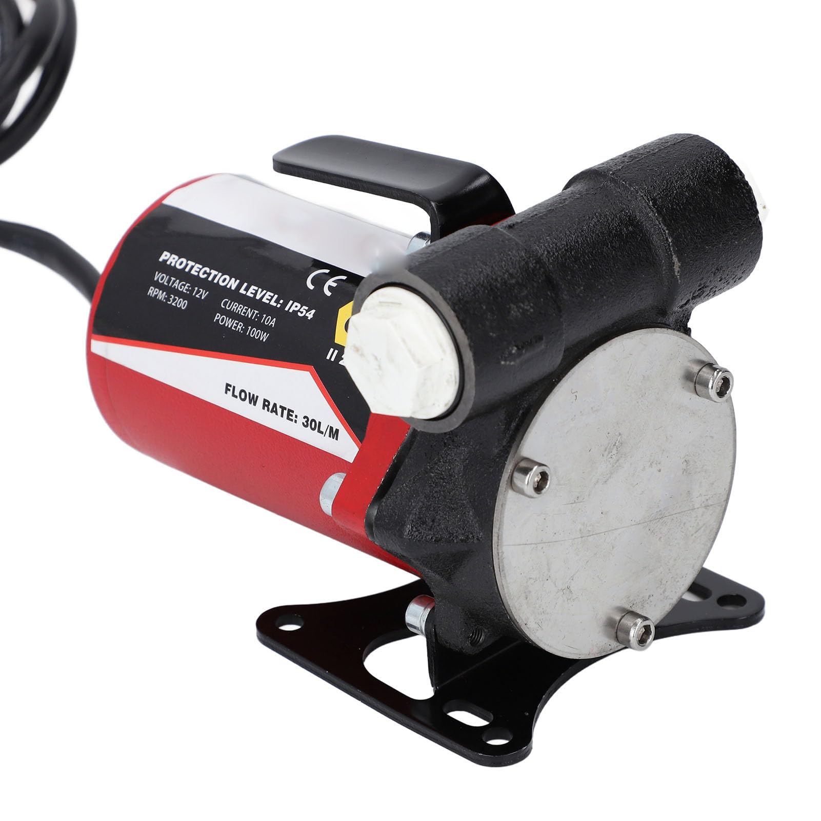 Bomba Eficiente de Gasolina de Hierro Fundido de 30 L/m, Seguridad Mejorada, Diseño Resistente con Bomba de Transferencia de Aceite de Auto Cebado, Interfaz BSP3/4 para Gasolina, Queroseno