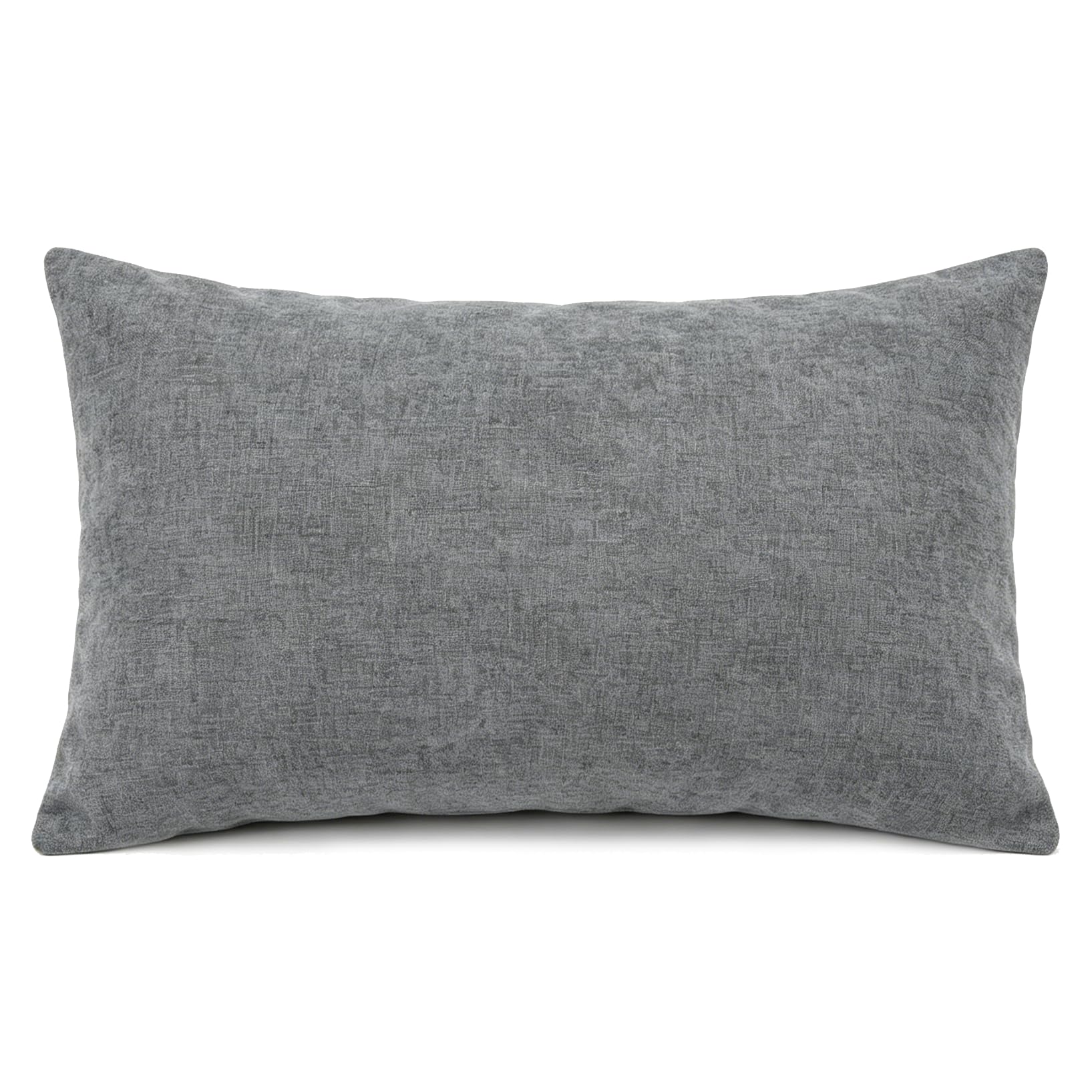 Housse de coussin grise avec noyau canapé chaise salon 30x50 cm
