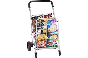 VEVOR Heavy Duty Folding Laundry Cart with Wheels