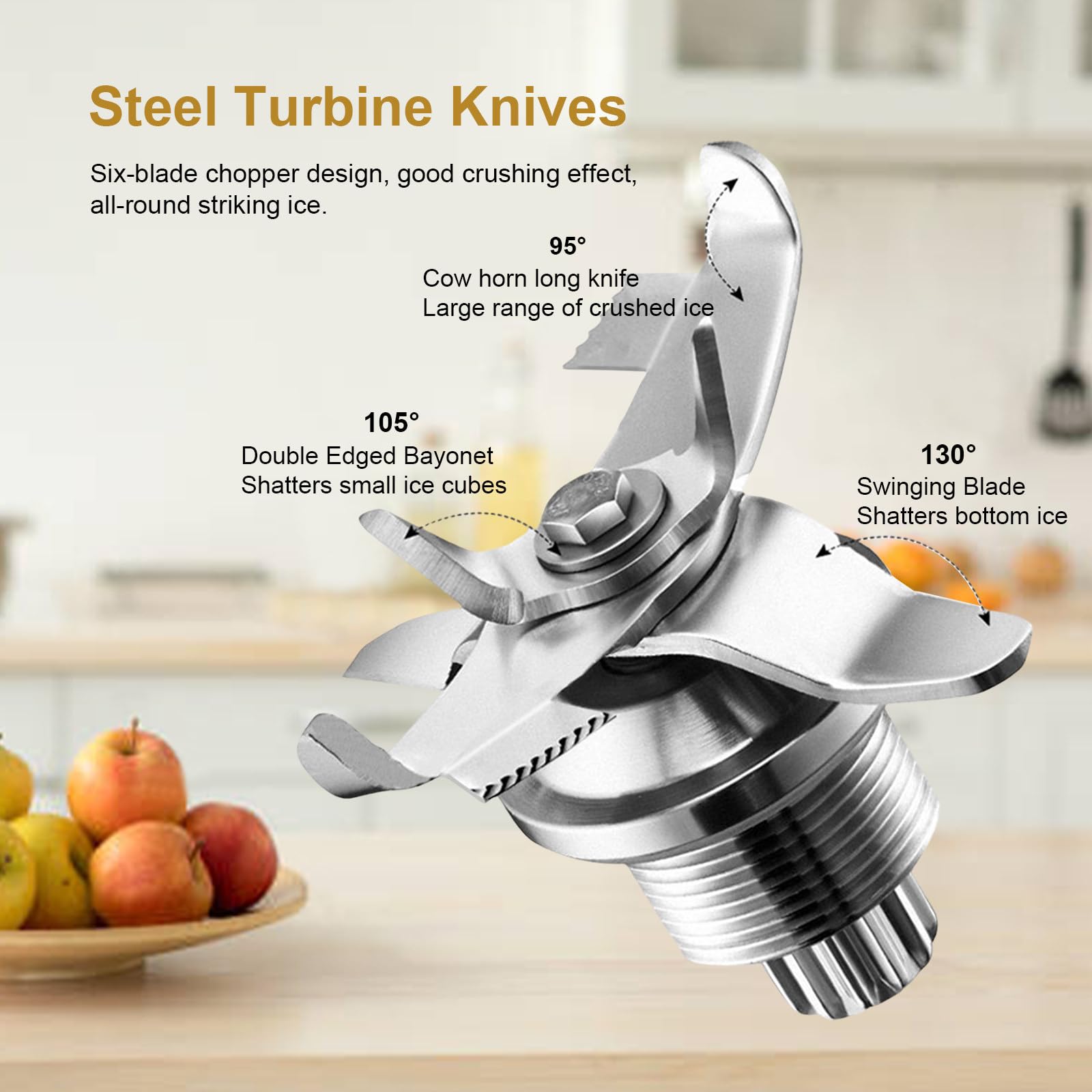 Licuadora Profesional Silenciosa Para Batidos - Base Eléctrica De 1.8 L Batidora Con Silenciador, 5 Ajustes Preestablecidos Y Cuchillas De Acero Inoxidable, Picadora De Hielo Comercial