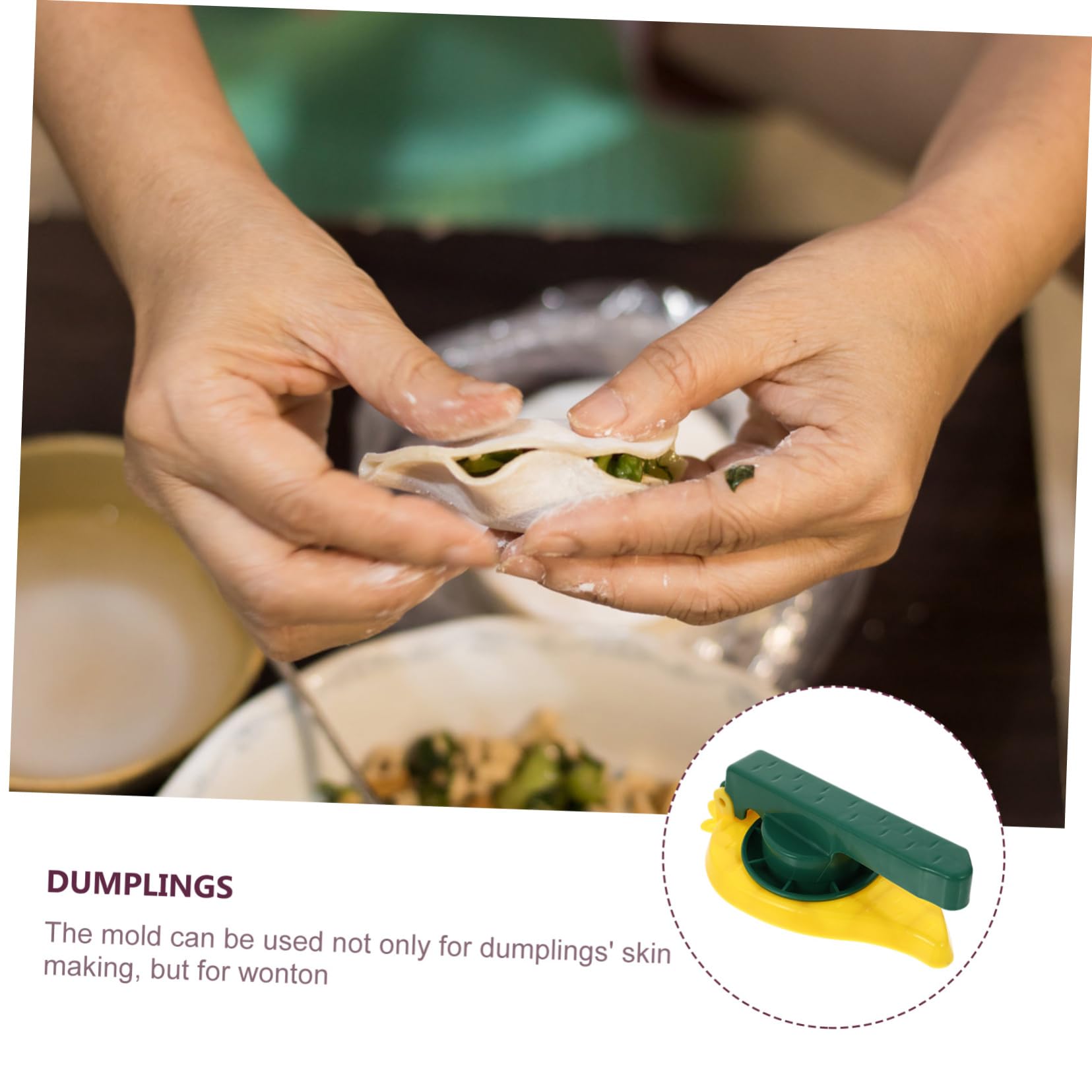 BESTonZON 2pezzi Stampo Per Ravioli Manuale Pressa Per Pasta Per Gnocchi e Wonton Strumento Ergonomico Per Cucina Facile Da Usare e Pulire