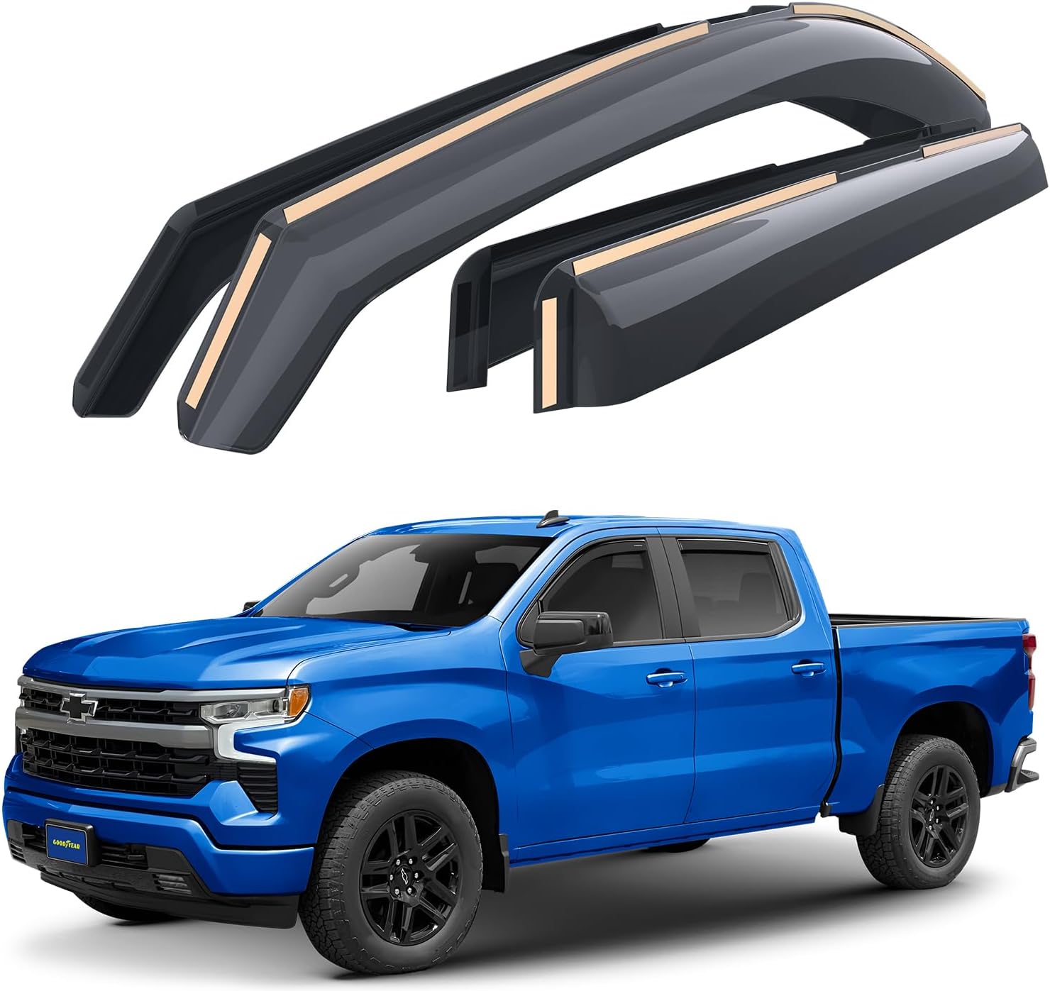 CLIM ART Incredibly Durable Rain Guards for Chevrolet
