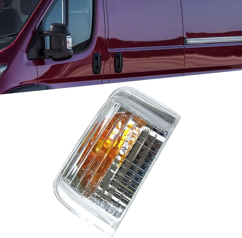Luz de seta do espelho retrovisor esquerdo KYYET para Ram ProMaster 1500 2500 3500 2014–2024 – 1 unidade