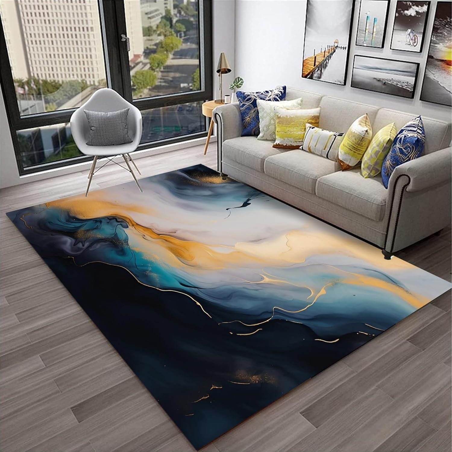 Area Rug Soft 3D Printed Floor Mat Polyester Material Non-Slip Carpet Easy Clean For Bedroom Hall Kitchen Living Room Kids Room Doormat Carpet 160 X 230 Cm / 62.99" X 90.55" -122844-23713
