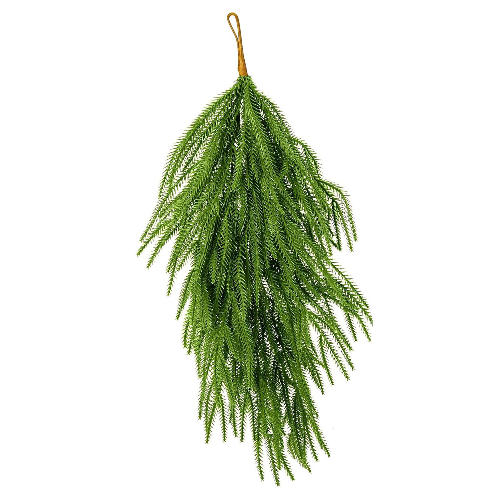 Lerpwige Weather Resistant Christmas Hanging Garland Stretchable Greeneries Wreath For Indoor Outdoor Seasonal Display Christmas Greenery Background Decoration