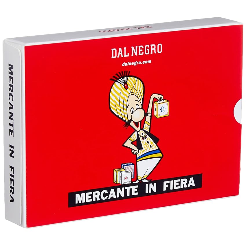 Immagine del prodotto Dal Negro 90004 - Mercante in Fiera Astuccio Rosso, Carte da Gioco