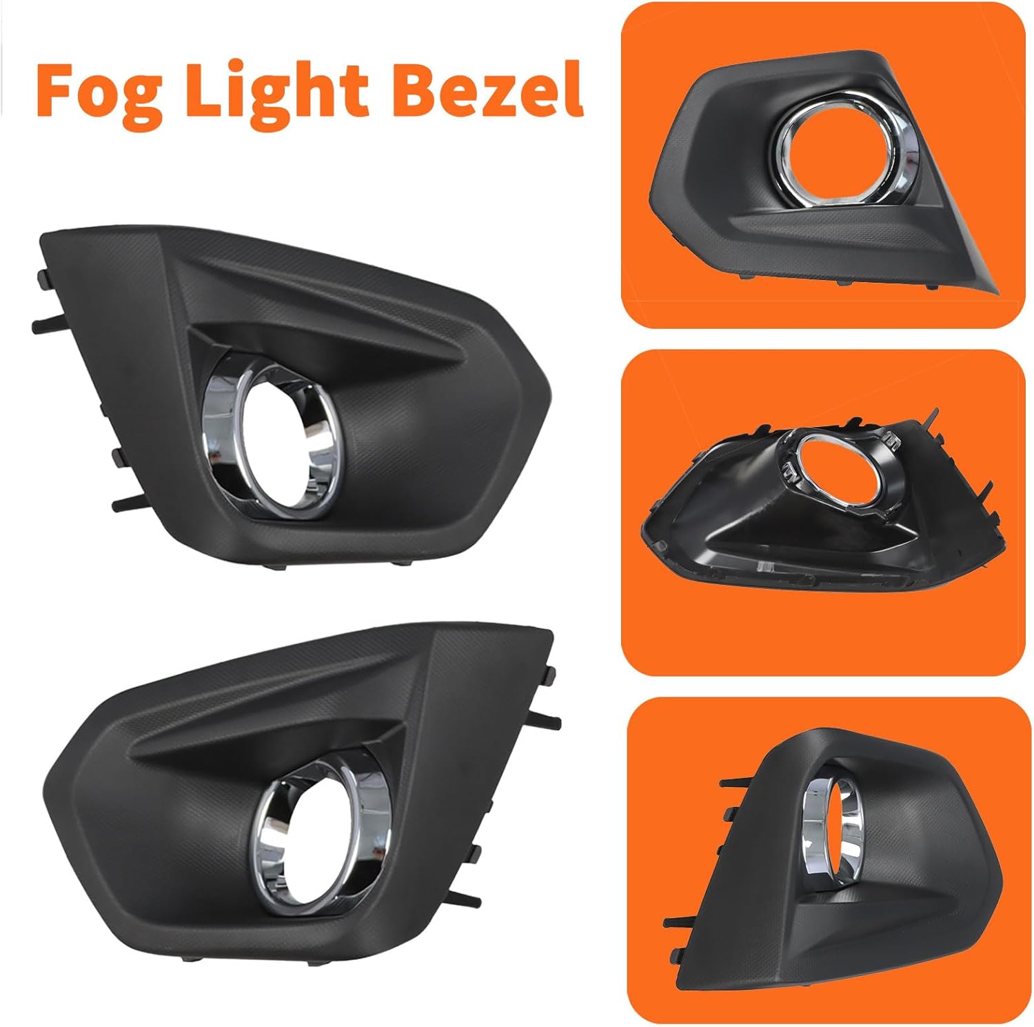 Fog Light Bezel Compatible with Impreza 2012-2014 Driver and Passenger Side Fog Light Cover with Chrome Trim 57731FJ030 57731FJ020 (Left and Right Side)