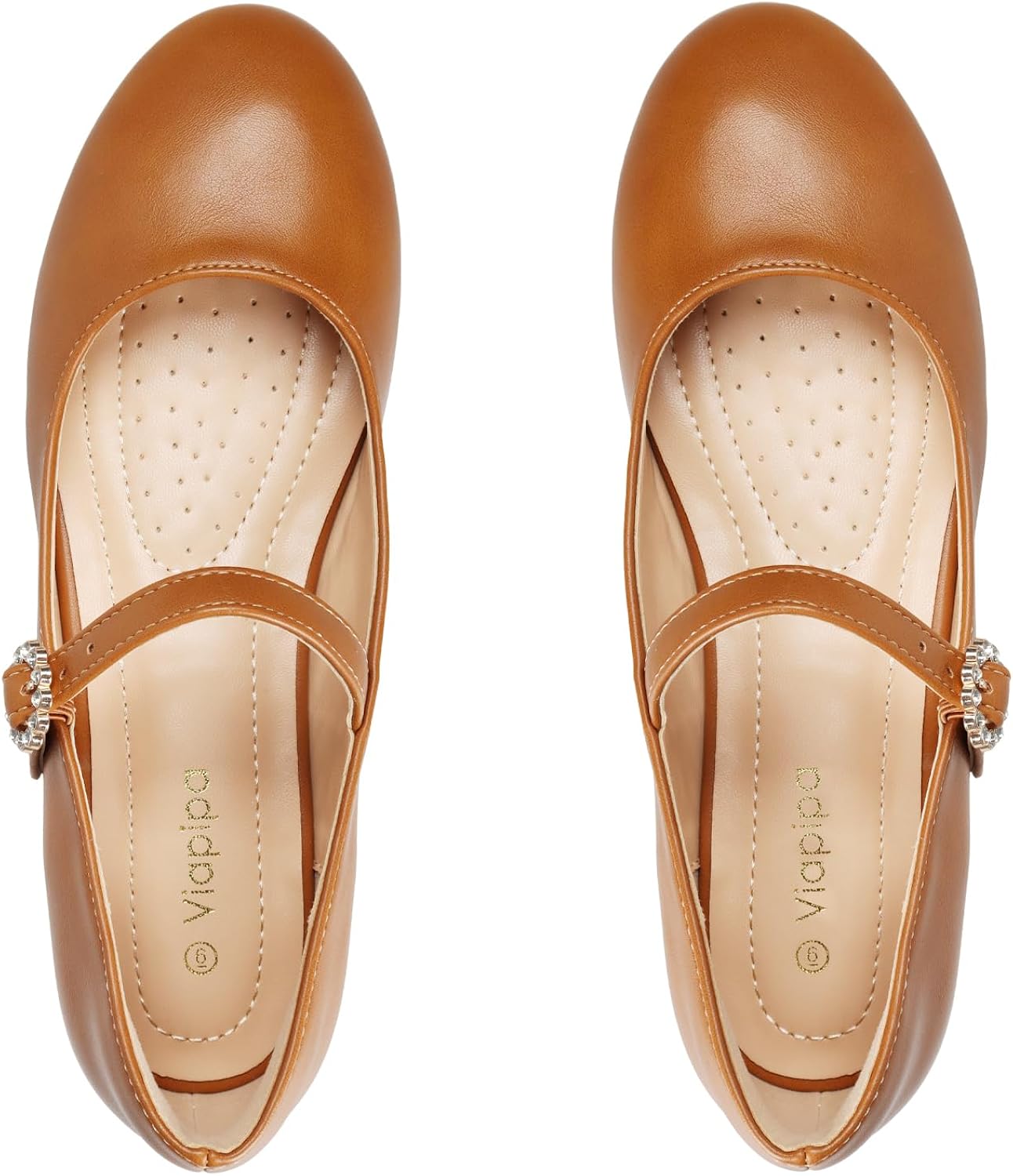 Miniatura 2 de Viapipa Mary Jane - Zapatos planos Mary Jane para mujer, zapatos Mary Jane para mujer