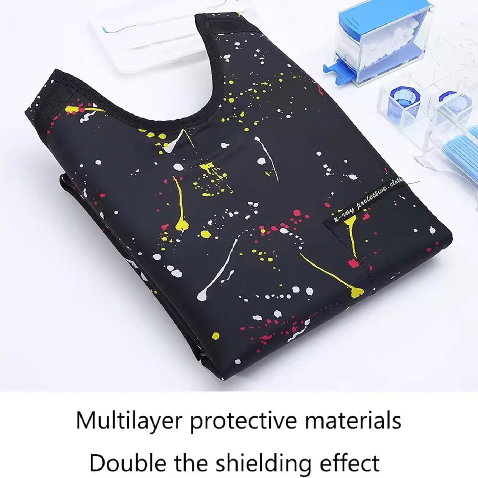 0,5 mm Pb fartuch ochronny odpowiedni do laboratoriów dentystycznych i szpitali unisex odzież medyczna