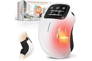 Cordless Knee Massager with LED Screen for Stress, Pain Relief