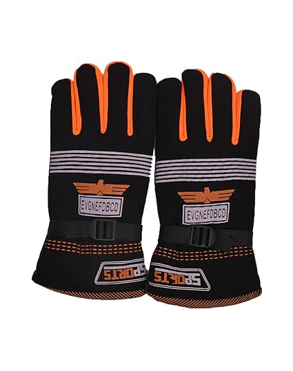 Crux&hunter woolen winter artifical leather gloves