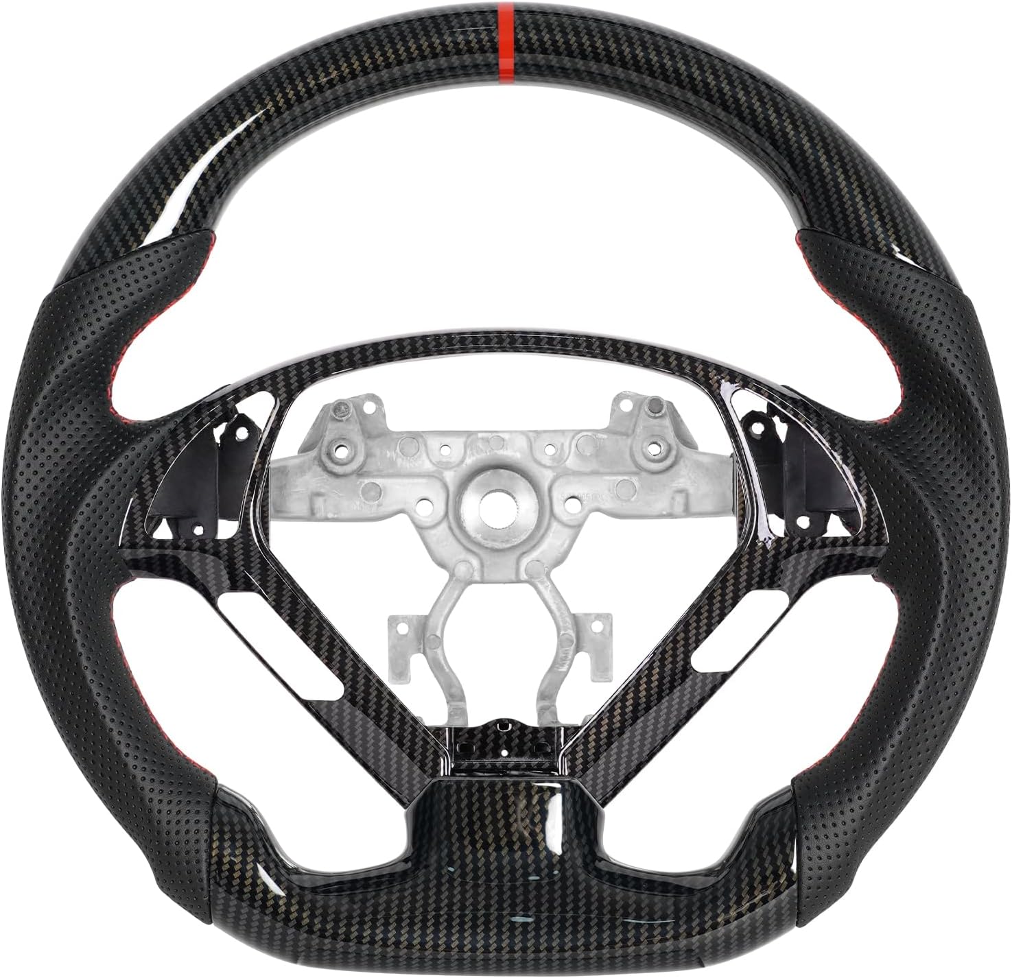 Hydro Dip Carbon Fiber Steering Wheel With Replacement Trim Fit for Infiniti G25 G35 G37 2007-2013 EX35 EX37 2008-2013