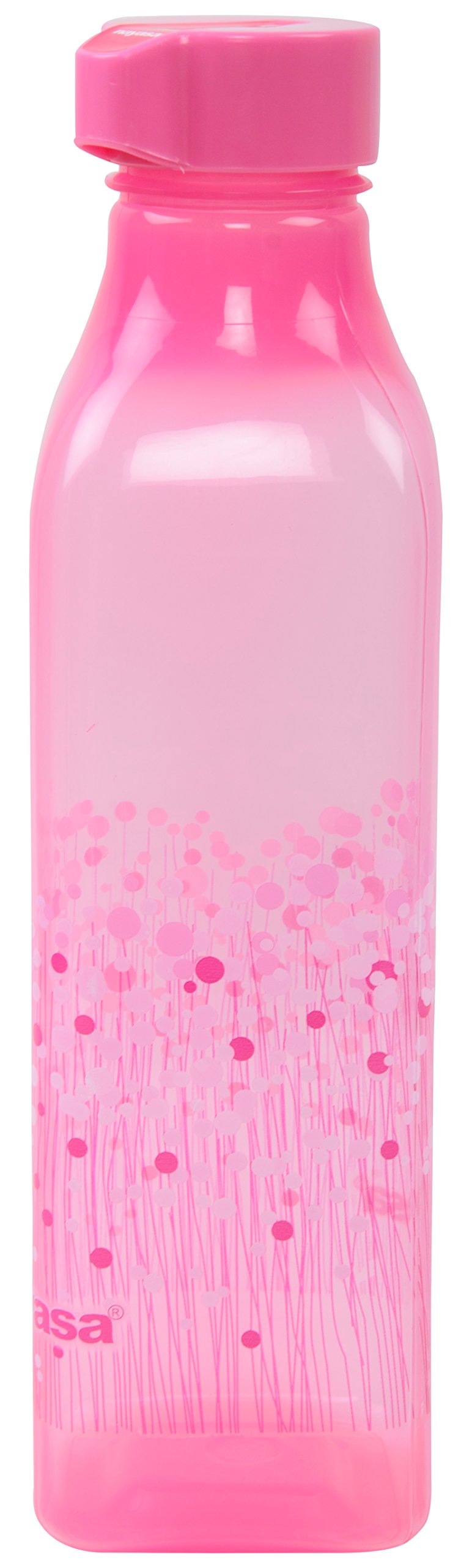 Nayasa Superplast Plastic Square Deluxe PP Fridge Bottles 1 Litre, Set of 6, Blue, Yellow, Pink - Image 3 thumbnail