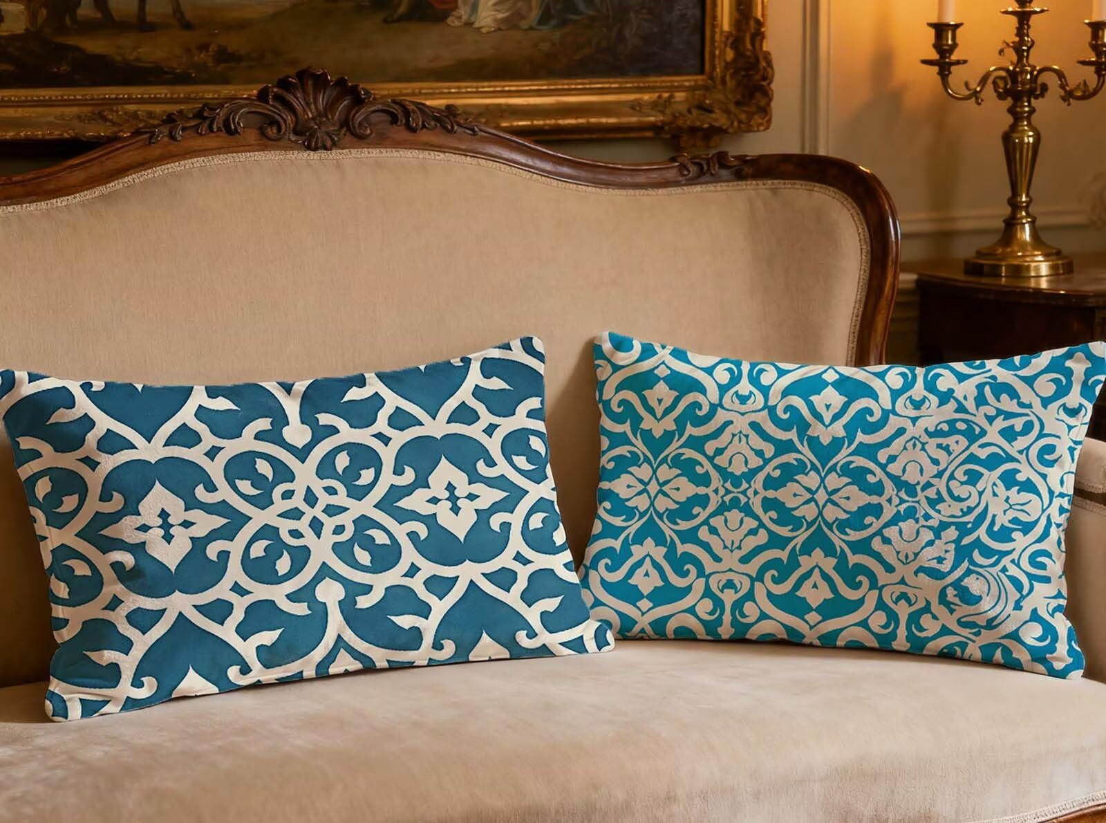 Housse de coussin bohême 50x70cm pour sublimer le canapé de votre salon