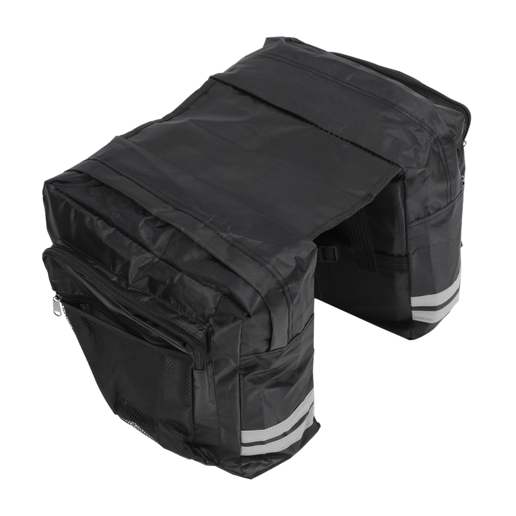 FOYTOKI Bike Panniers Rear Shelf Bag Bike Dual Carry Bag Pvc Material Easy Install Large Capacity