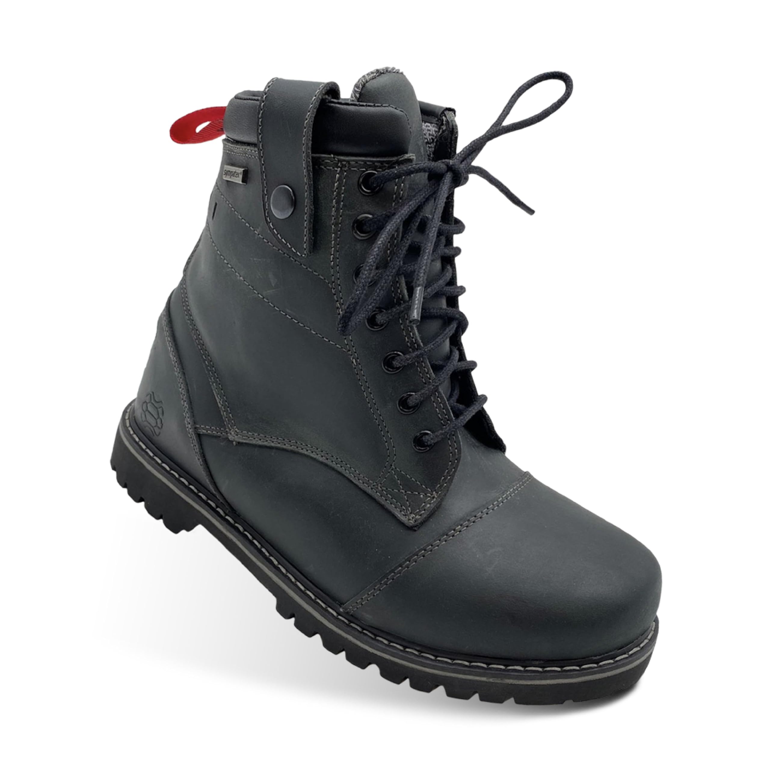 Agent Grey Motorradstiefel für Herren - Atmungsaktive, Wasserdichte Boots mit Rutschfester Sohle für Überlegene Sicherheit