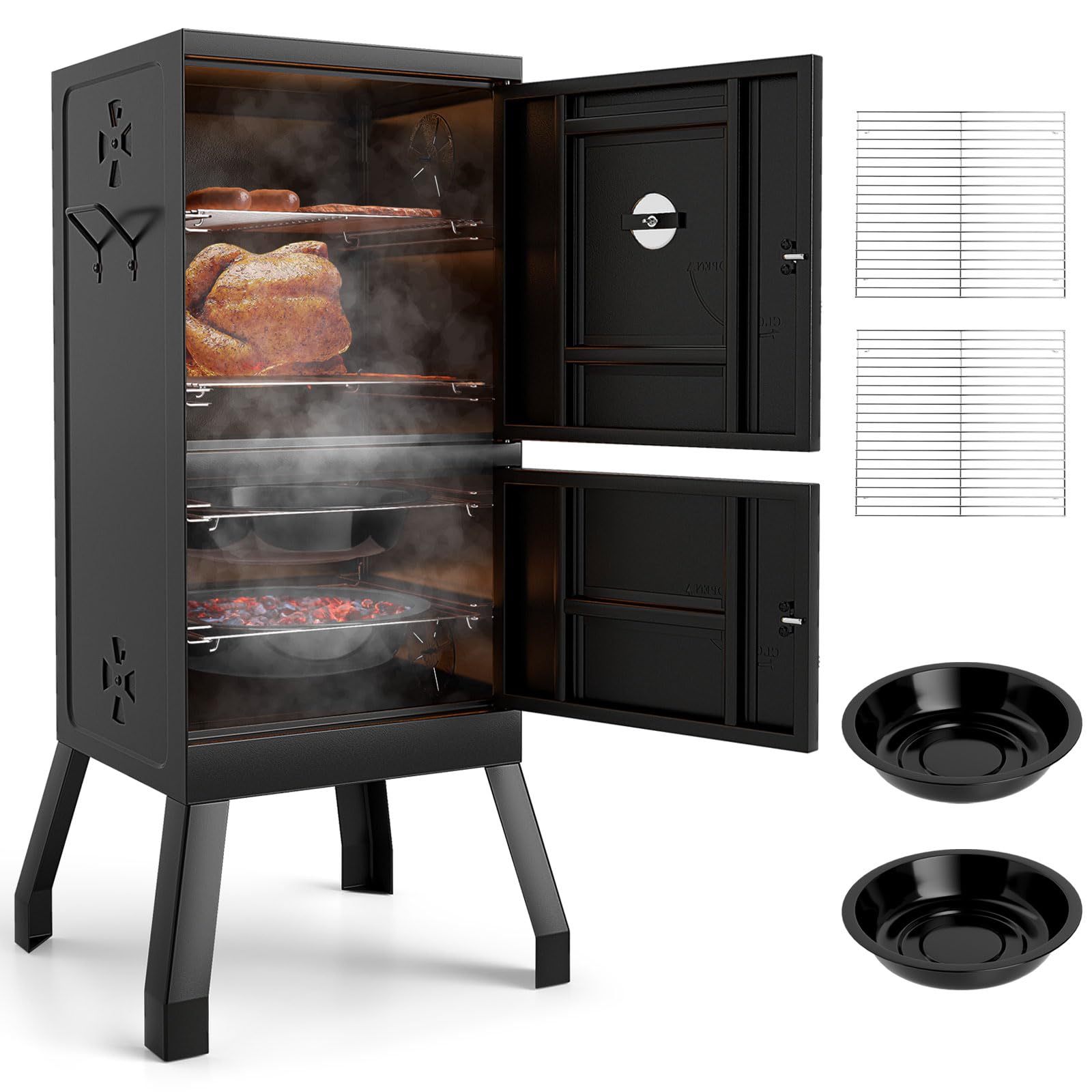 Amazon.com: Toolsempire Charcoal Smoker Outdoor, Vertical BBQ