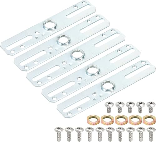 MECCANIXITY Kit de barra transversal de lámpara, soporte de montaje de 3.937 x 0.787 in, placa de luz de techo para iluminación de araña, tono