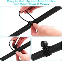 Vista 4 de Ouskr Cuerdas elásticas de 6 pulgadas con bolas, paquete de 50 amarres elásticos para lonas, toldos, refugio de campamento, postes de tienda