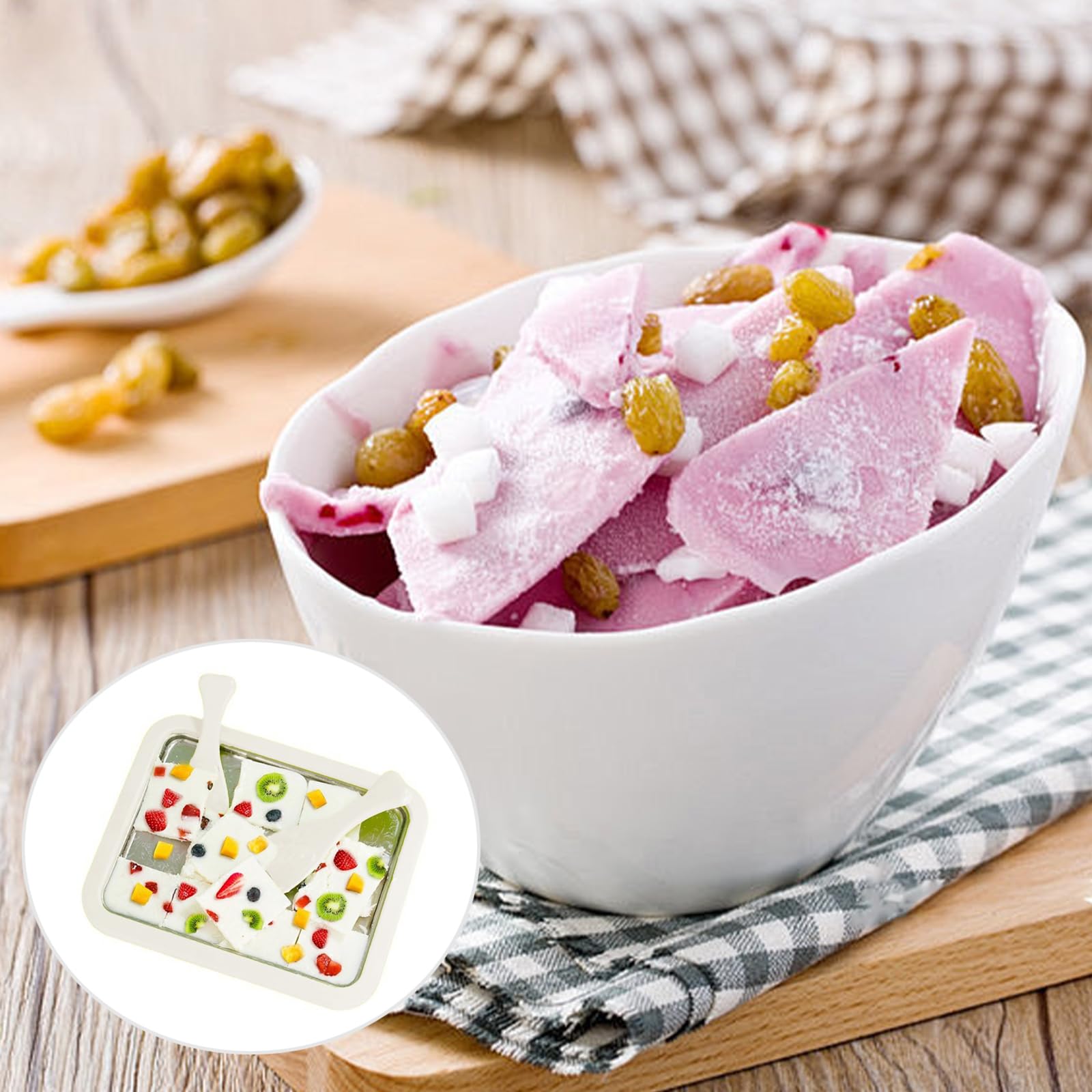 Macchina Per Gelato Roll Cozlly - Piastra Fredda Per Gelato Arrotolato, Con Spatole