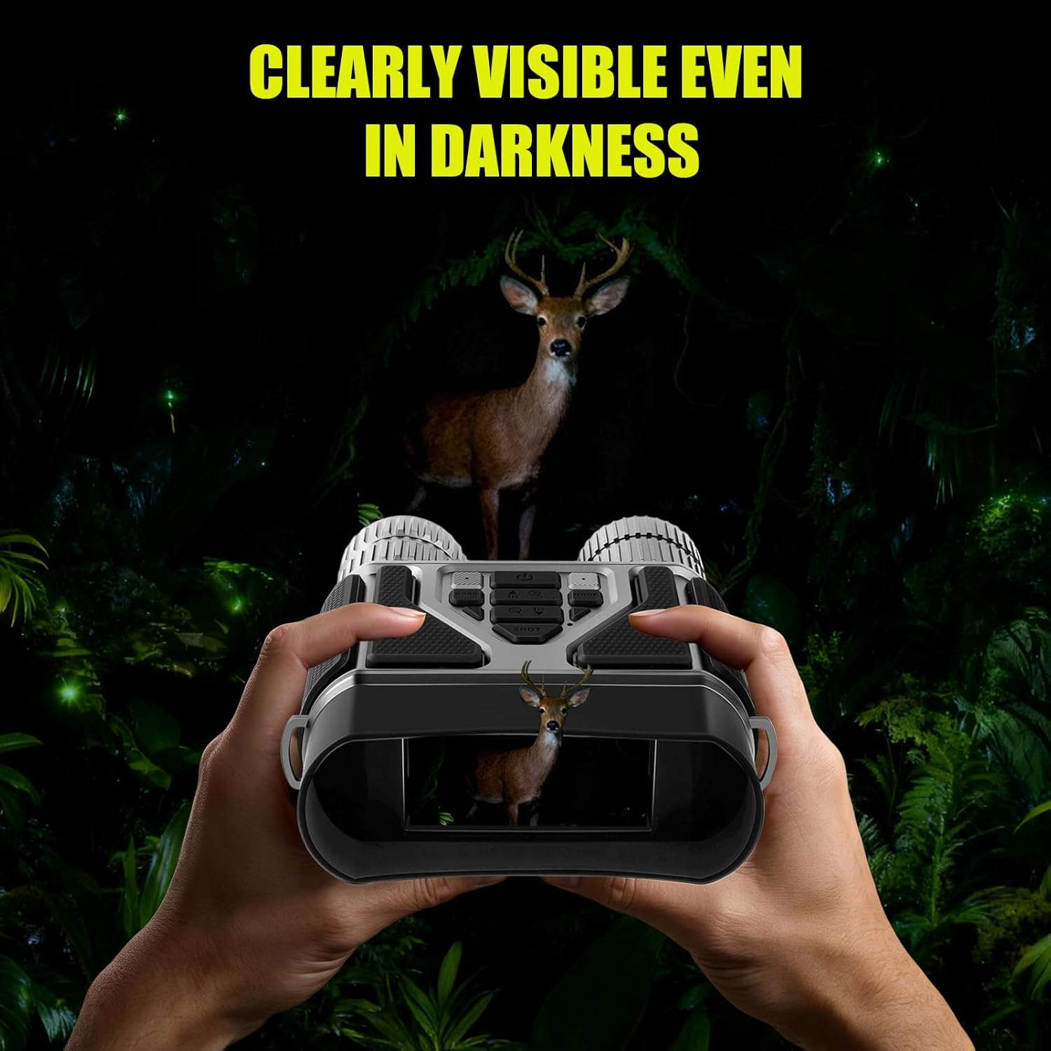 4K Night Vision Goggles 32MP Full-Color Night Vision Binoculars for Adults with 4000mAh High Capacity, 16XZOOM 32GB Card, 3" Screen and 300M Viewing Range for Camping Hunting & Security(Gunmetal Gray) - Image 2