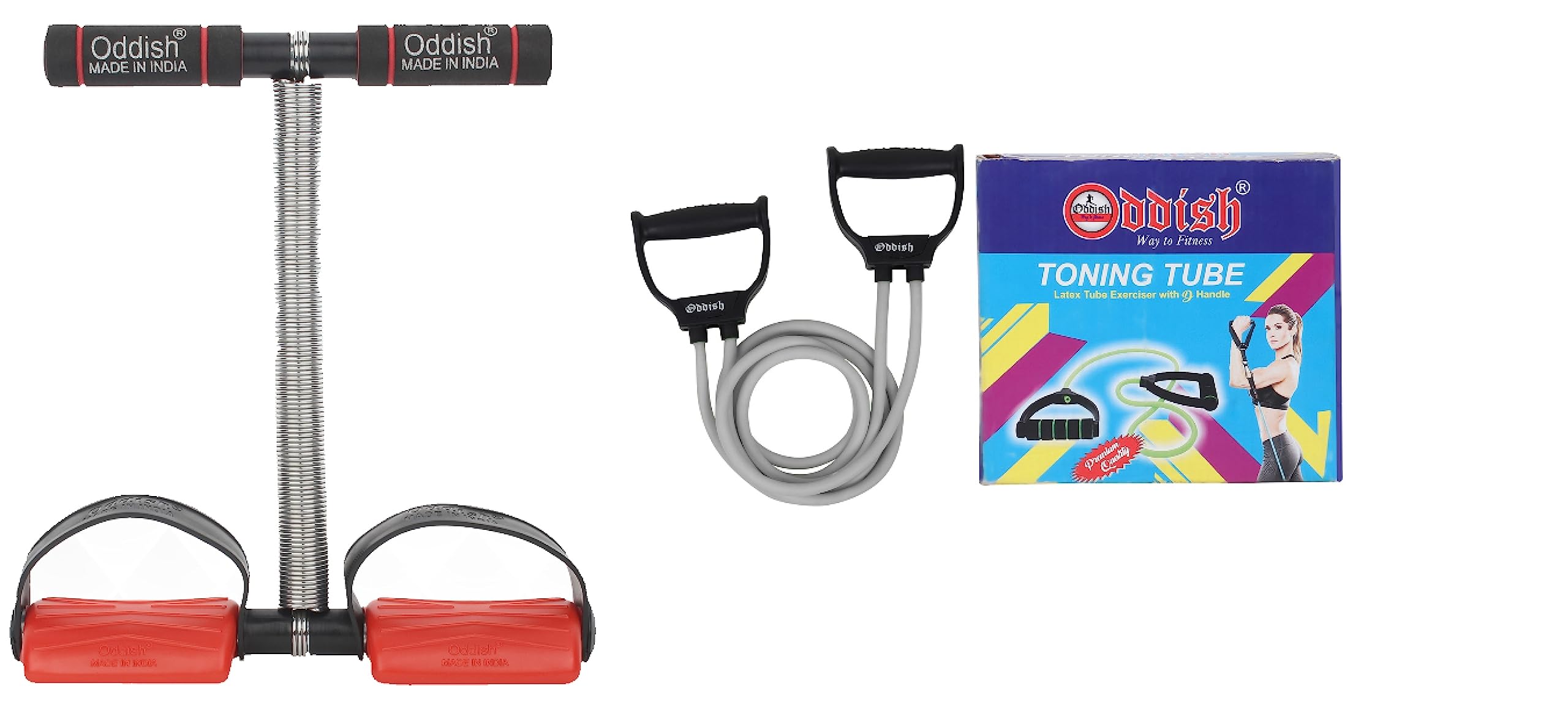 Oddish® Tummy Trimmer 14 Single Spring for Men & Women, Body tonner, Waist trimmer, Fat Buster, Abs Exercise & fitness Equipment, abdominal exercise for Home & Gym Use (RED TT+TONING TUBE) (B08TCCXQXS) Amazon Price History, Amazon Price Tracker