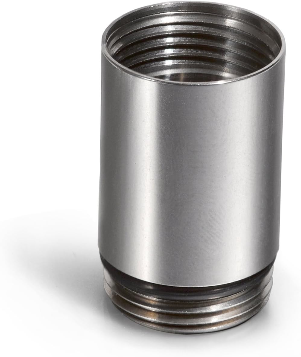 Cielo Pill Holders – Slim Additional Chamber - STAINLESS STEEL - 0.5" id, 0.9" h
