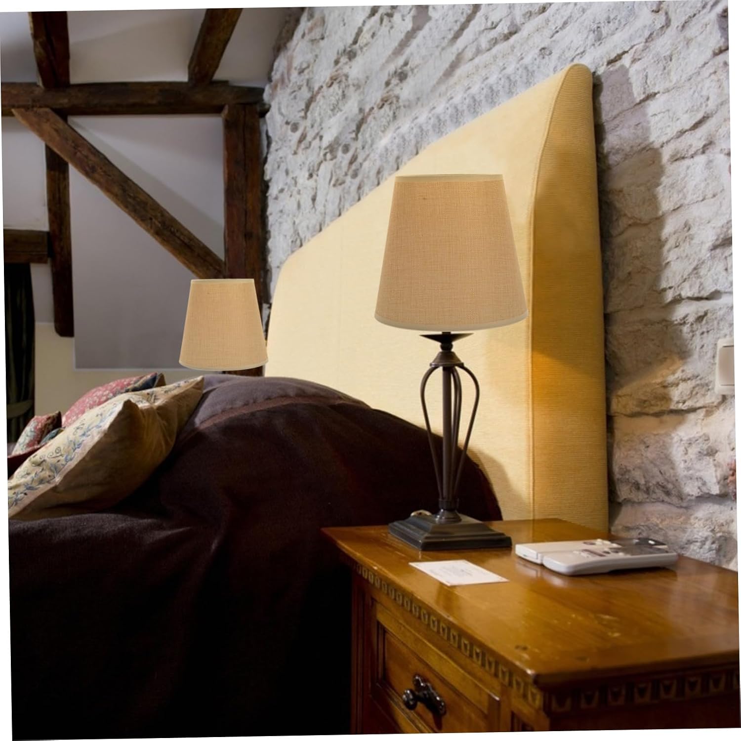 Elegant Linen Fabric Lampshade for Desk Lamp Modern Light Shade Lamp Cover