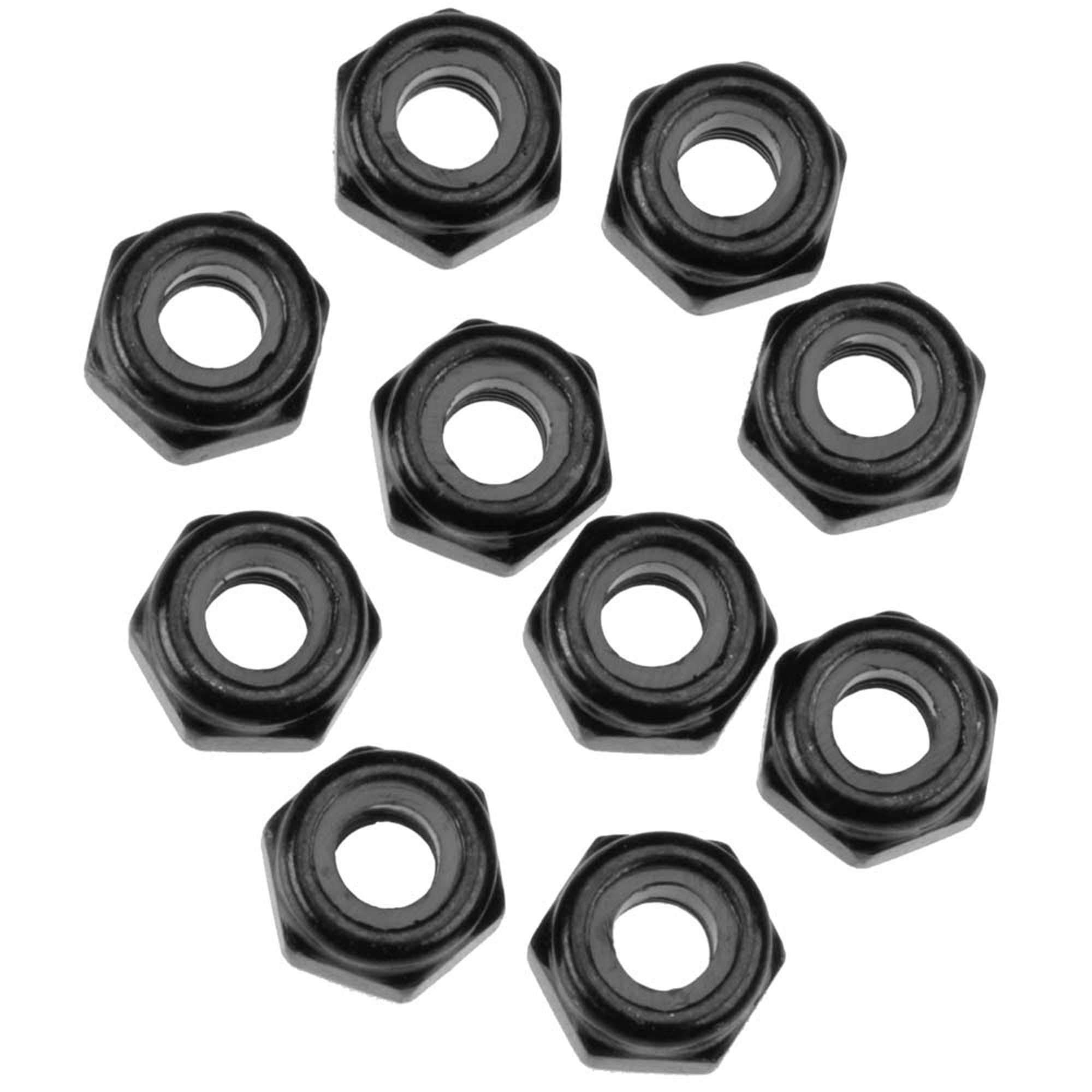 Photo 1 of Axial Nylon Locking Hex Nut M3 Black (10), AXIC1053