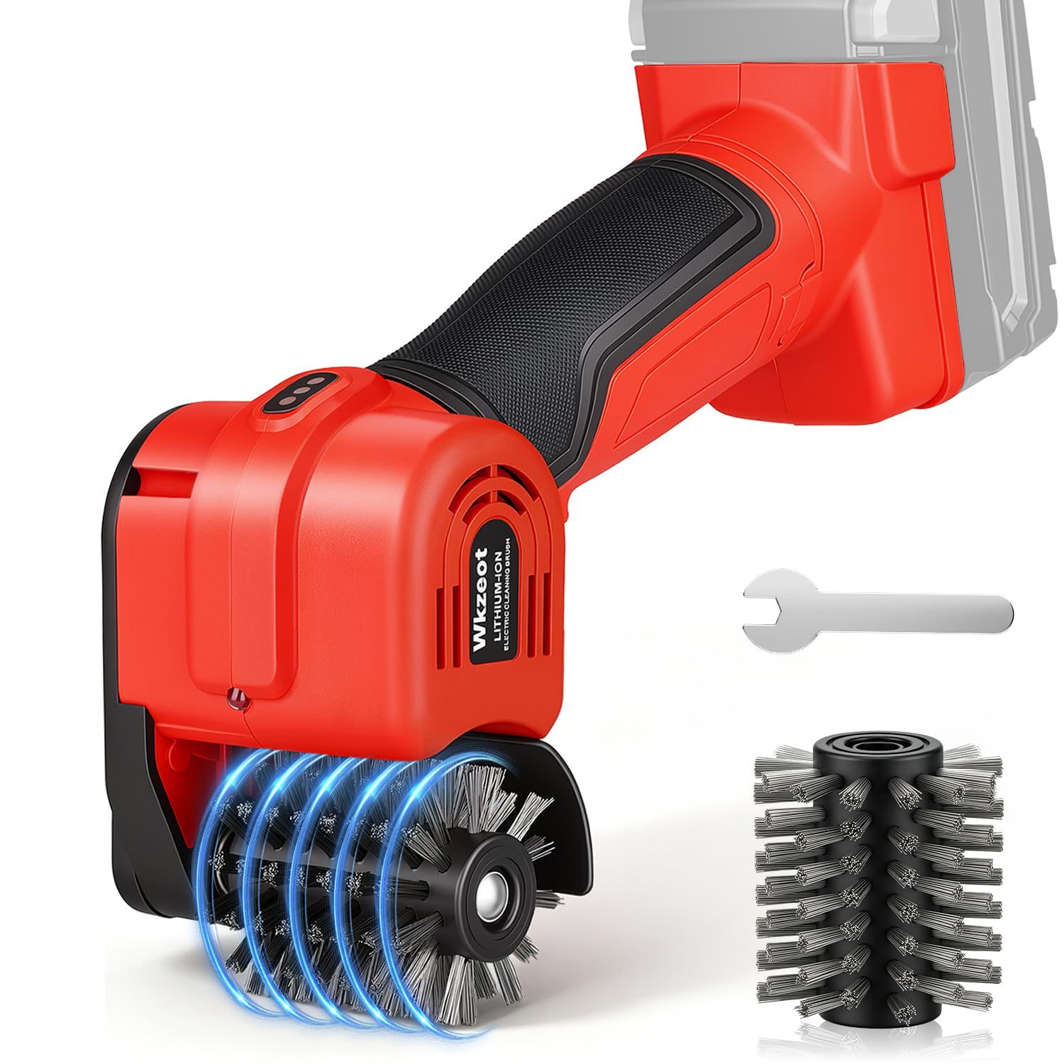 Cordless Electric Grill Brush Compatible with Milwaukee M18 18V Battery