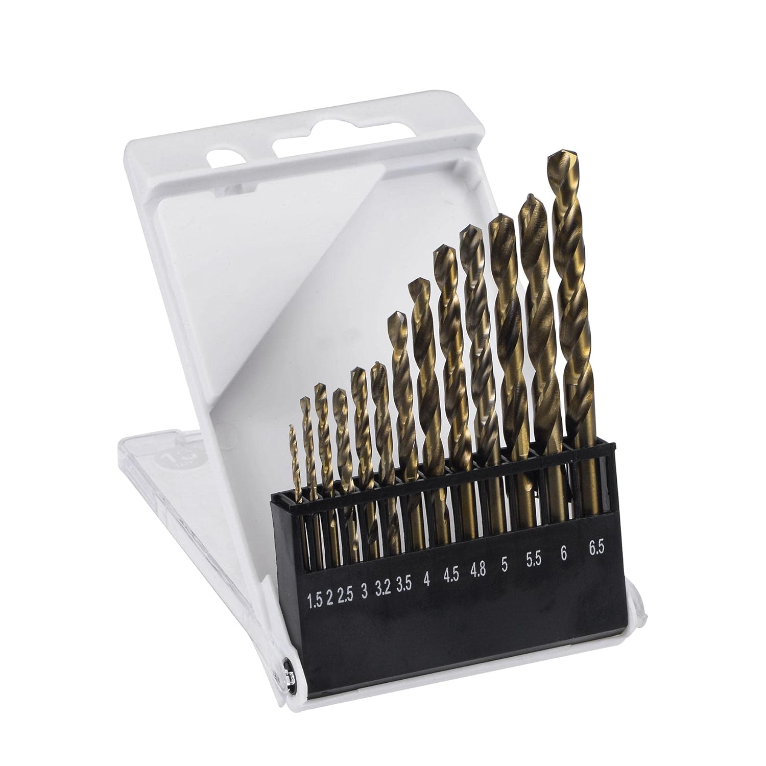 uxcell High Speed Steel M35 Jobber Twist Drill Bit Set for Stainless