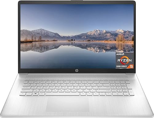 HP 2023 Laptop 17, pantalla FHD IPS de 17.3 pulgadas, AMD Ryzen 5 5500U (Beat i7-11370H), 16 GB de RAM, SSD de 1 TB, gráficos AMD Radeon, Bluetooth,