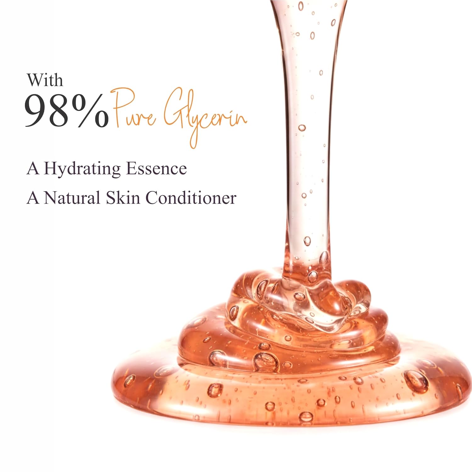 Glossify Mandarin Orange Luxury Shower Gel, Deep Cleansing Formula with Aloe Vera and Vitamin E, 300ml