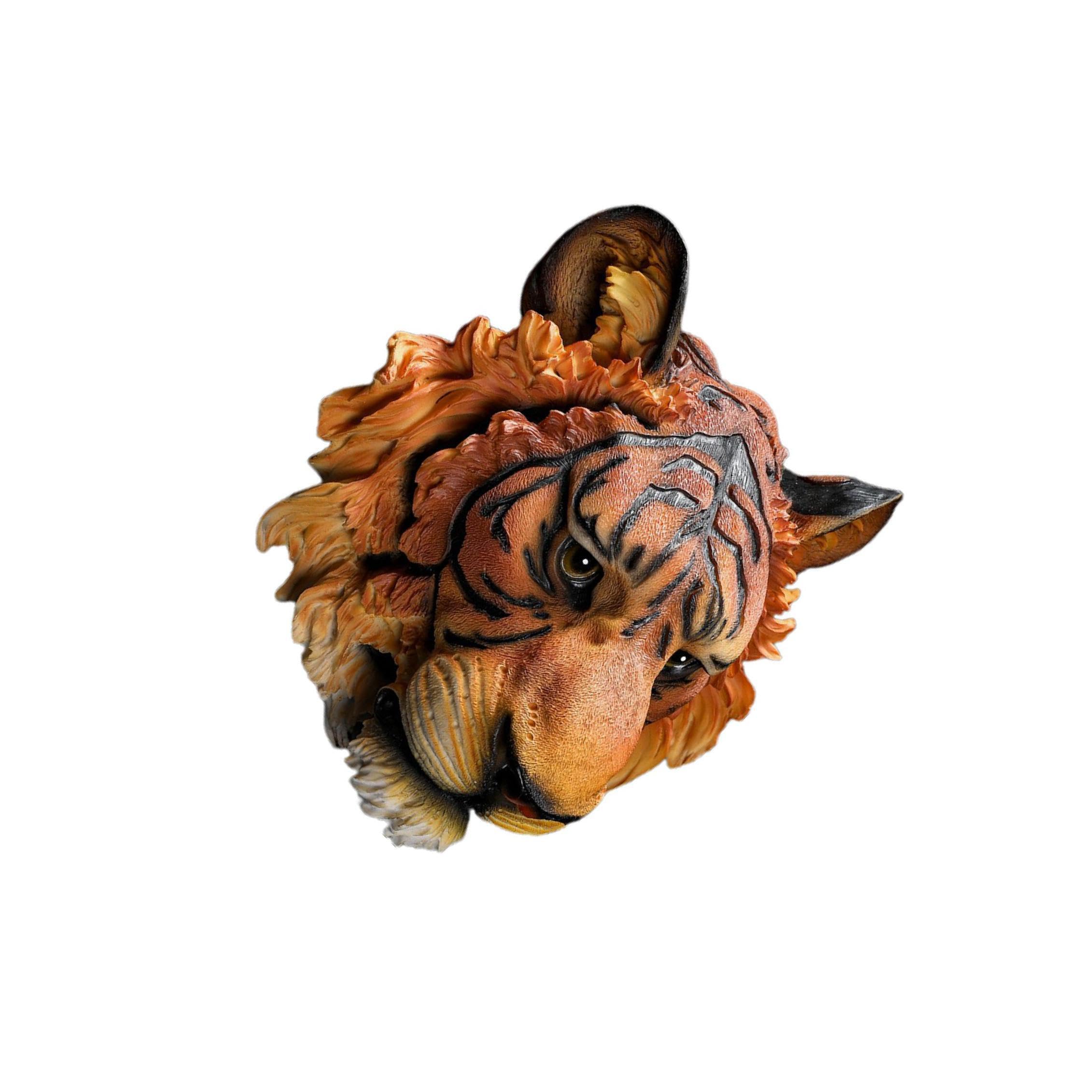 TWISAXC Contemporary Tiger Head Statue Wall Decor Stunning Animal Heads Sculpture Home Decoration And Personal Spaces Animal Heads Wall Sculpture Resin Statues Figurine