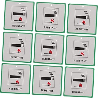 TOPBATHY 50piezas Etiquetas De Seguridad Contra Incendios Para Muebles De Color Verde Para De Advertencia De Incendios
