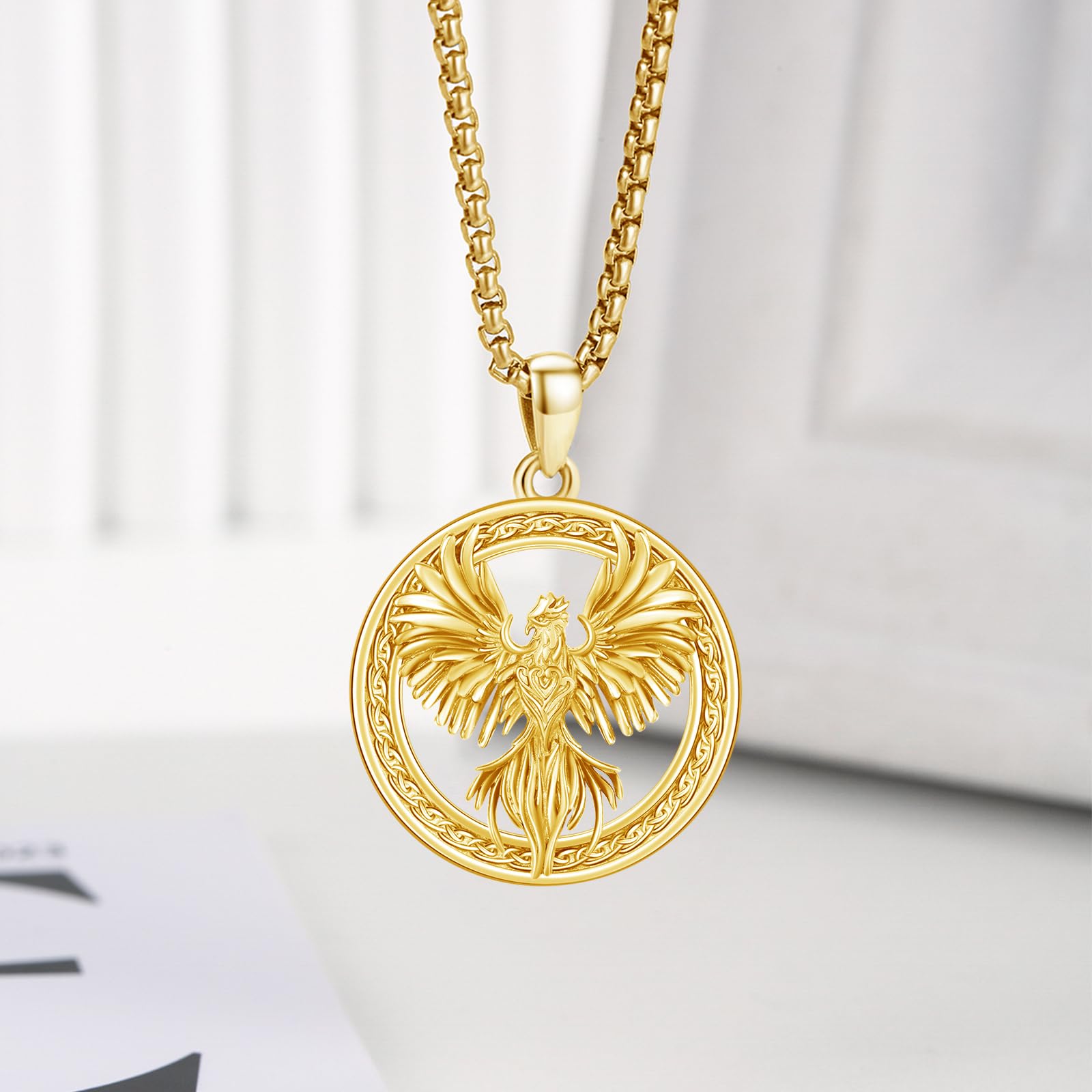 Phönix Halskette für Damen 925 Sterling Silber Phönix Anhänger Kette Phönix Kette Schmuck Geschenke für Damen Mädchen Männer