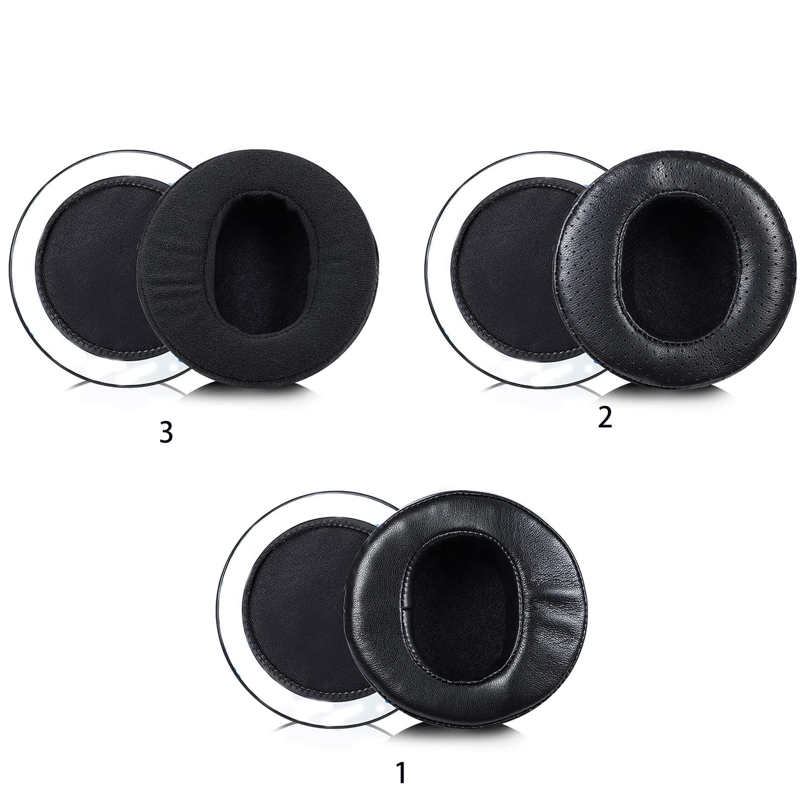 Orejeras portátiles de repuesto forAUDEZE LCD4 suaves almohadillas para los oídos de espuma viscoelástica transpirable