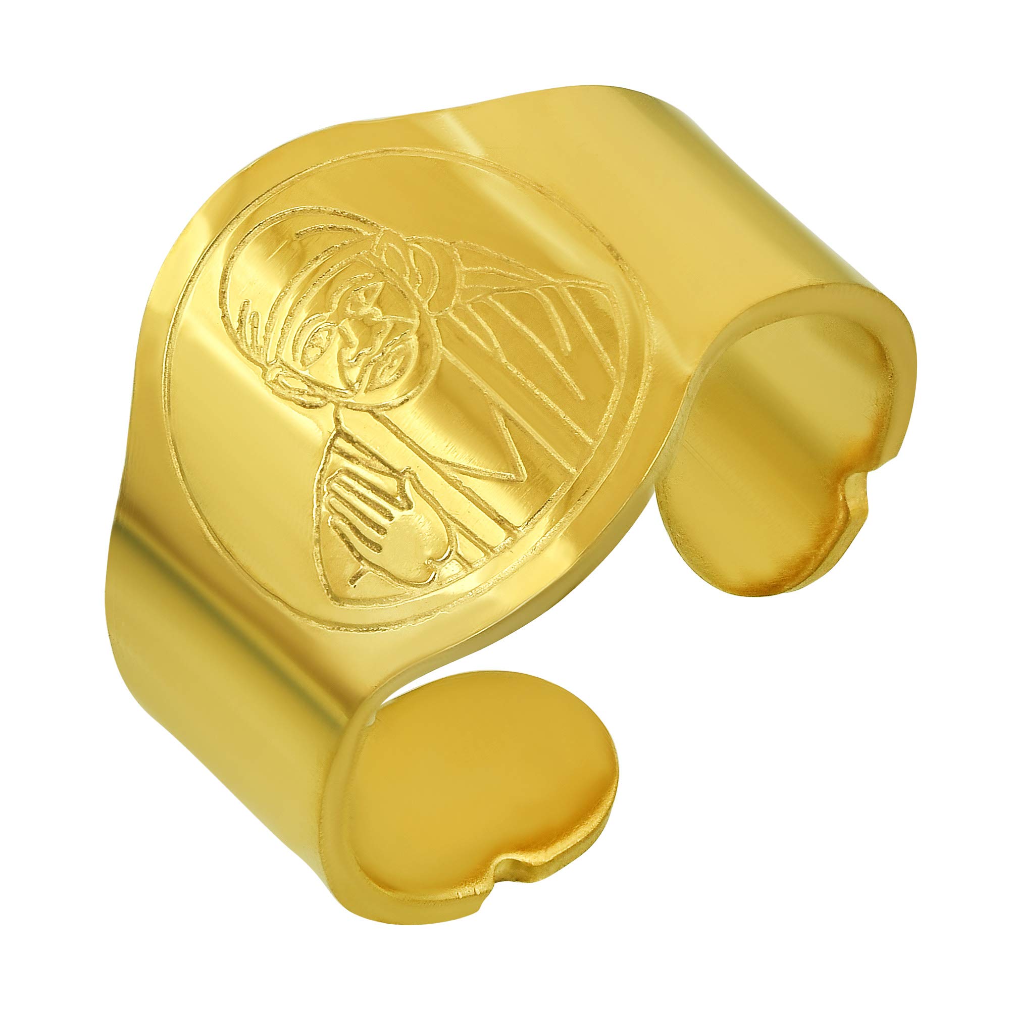 Missmister Gold plated Shirdi Sai Baba finger ring finger cuff free size Men Women-image-41