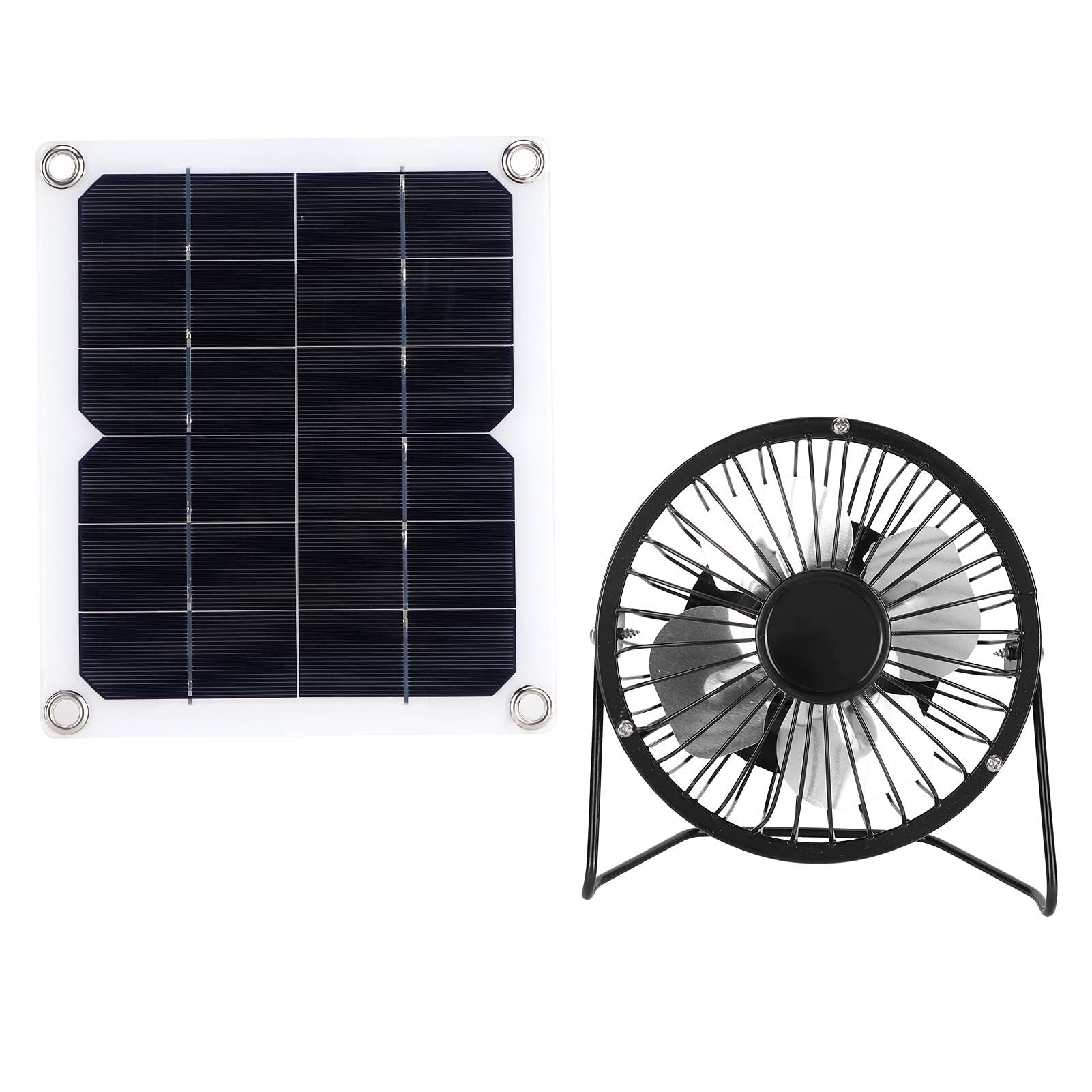 Juego de paneles solares, panel solar de 10 W con ventilador de refrigeración, panel solar fotovoltaico para el hogar, casa de perros y mascotas
