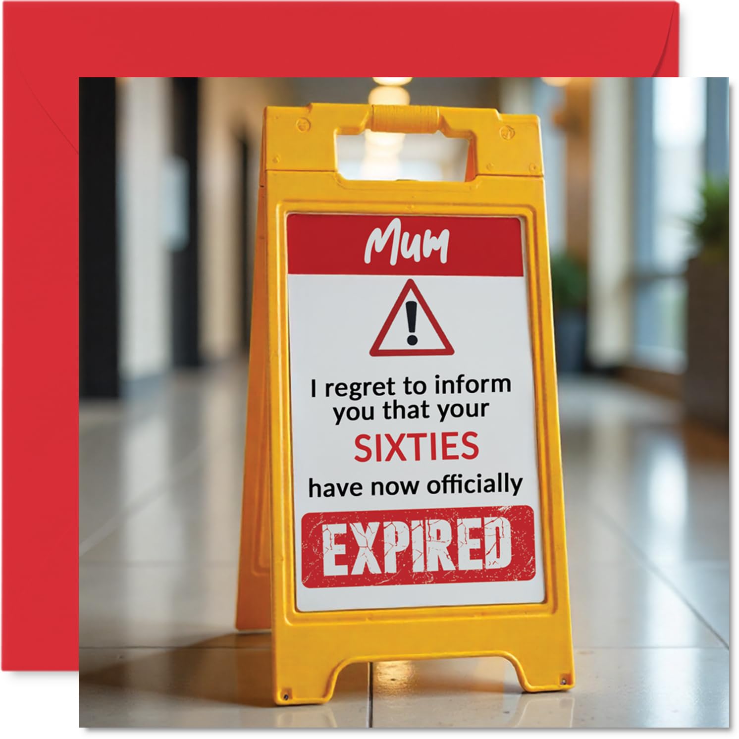 Funny 70th Birthday Cards for Mum, Your Sixties Have Expired