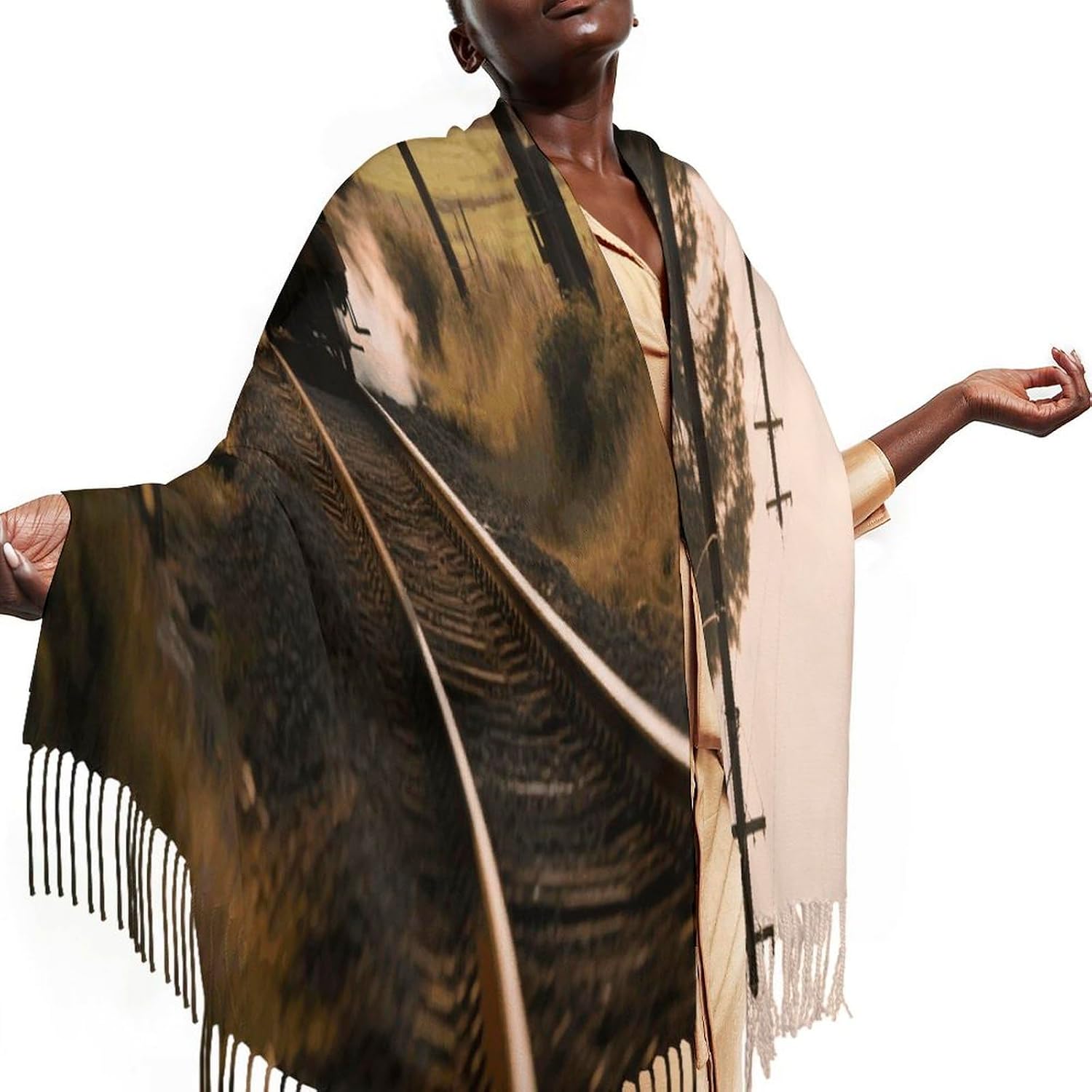 Steam Train Scarf for Women Men Classic Fashion Blanket Scarves Soft Cashmere Feel Scarf Cold Weather Warm Long Shawl Winter Large Scarves Classic Blanket Scarfs Thick