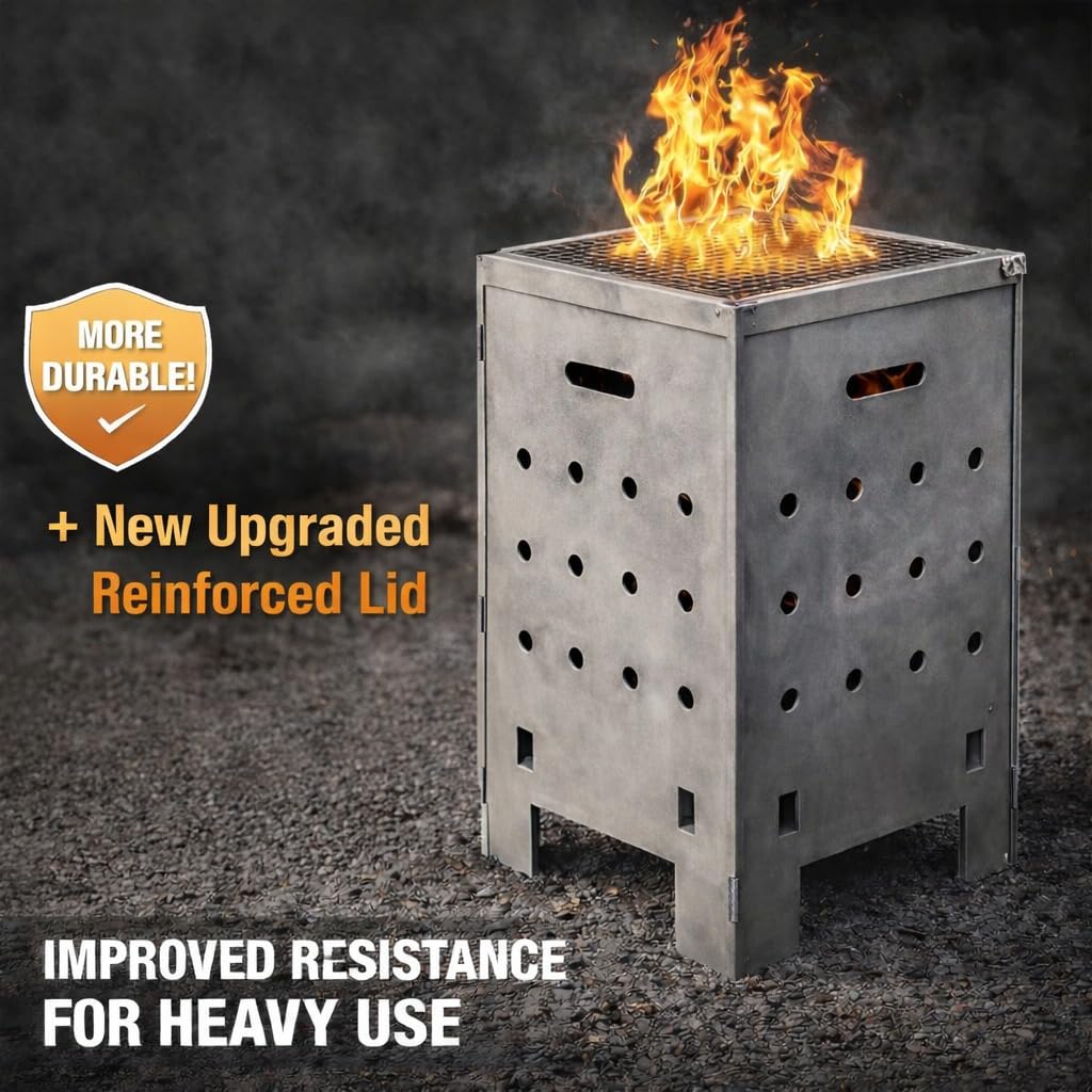 Heavy-Duty Burn Barrel - Outdoor Waste Incinerator -8 Heavy-Duty Burn Barrel - Outdoor Waste Incinerator -8