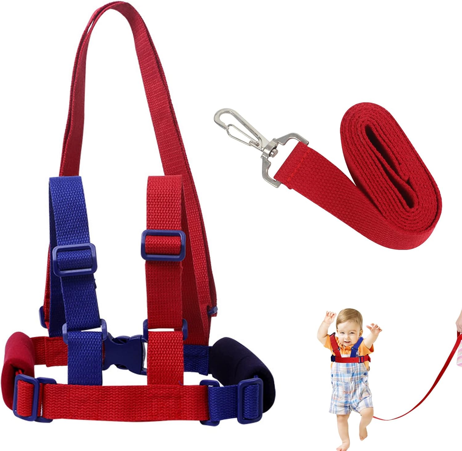 QOPAHI Baby Walking Harness and Safety Leash AntiLost, Baby Harness