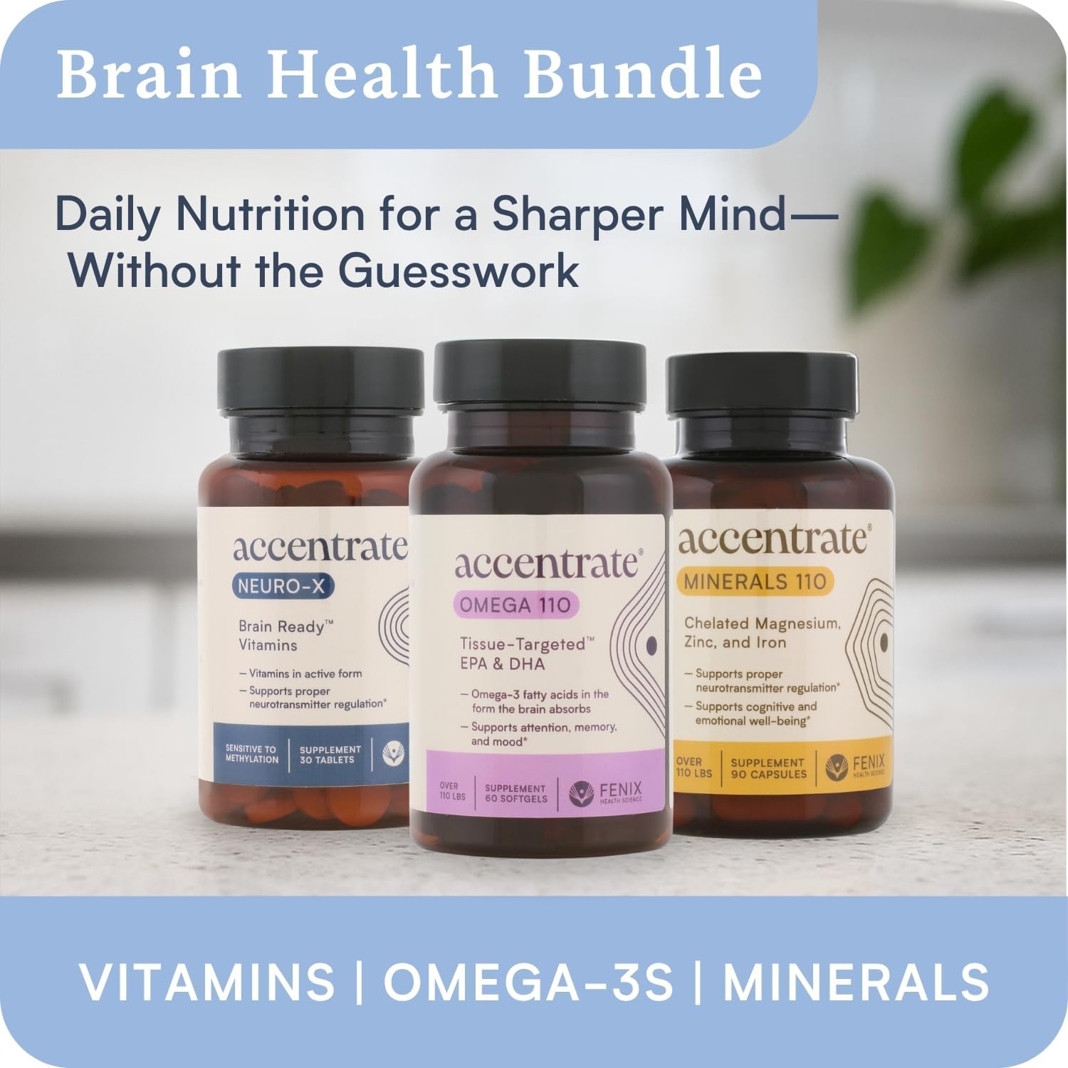 Accentrate Neuro X - Complete Vitamin B Complex | Active Multivitamin w/L-Methylfolate (5-MTHF), Adenosylcobalamin (B12), Pyridoxal-5'-Phosphate (P5P) | Brain Health | MTHFR Supplement | 30 Tablets - Image 7