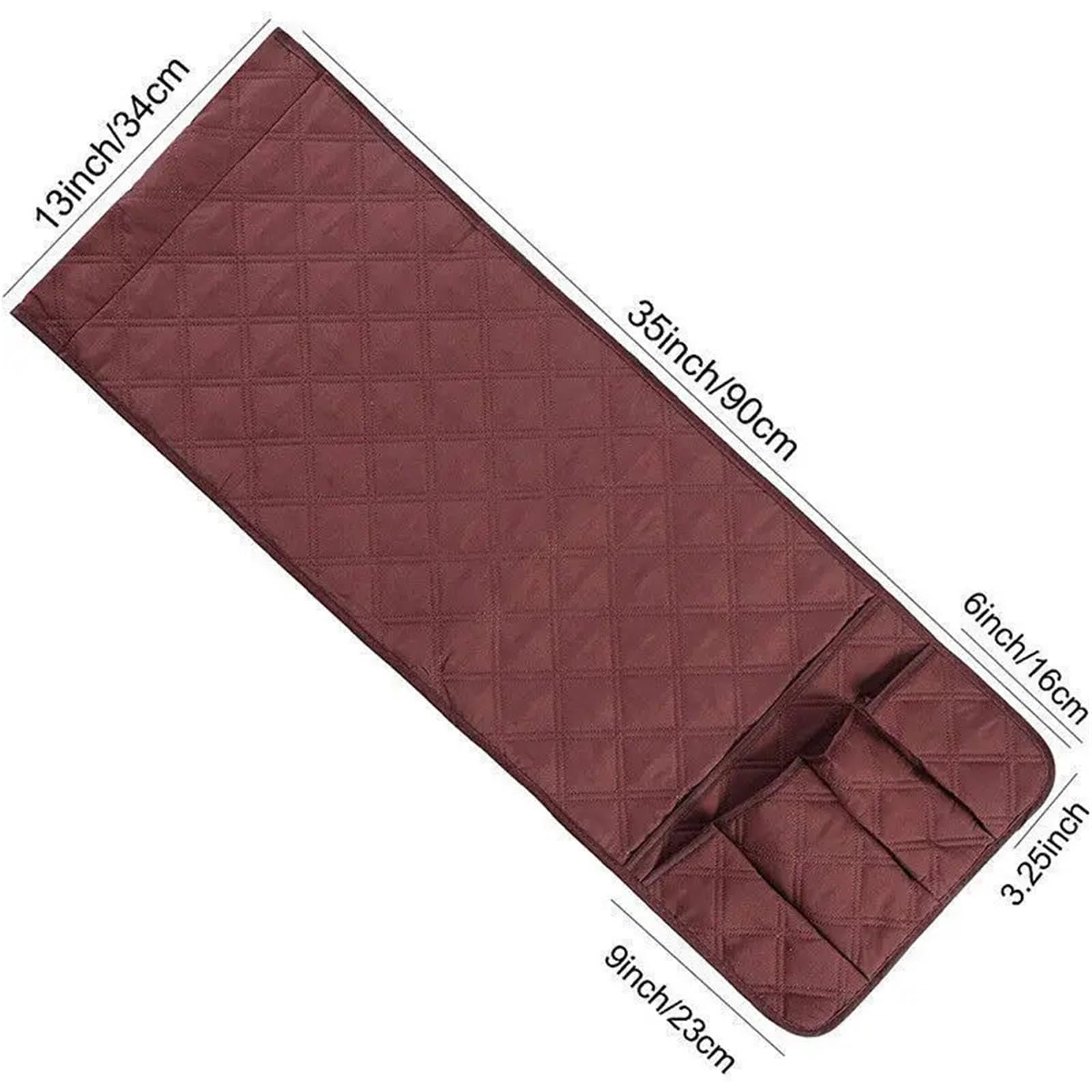 Organizador de reposabrazos sofá con Bolsillos y portavasos, Bandeja for, sillón, Bolsa Almacenamiento Colgante for TV, Control Remoto, teléfono móvil para Sofá(Black)