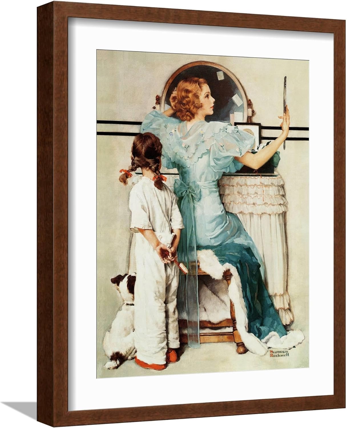 Art.com Canvas Wall Art Prints "Going Out", October 21,1933 by Norman Rockwell, Figurative Decor, 18" x 24"